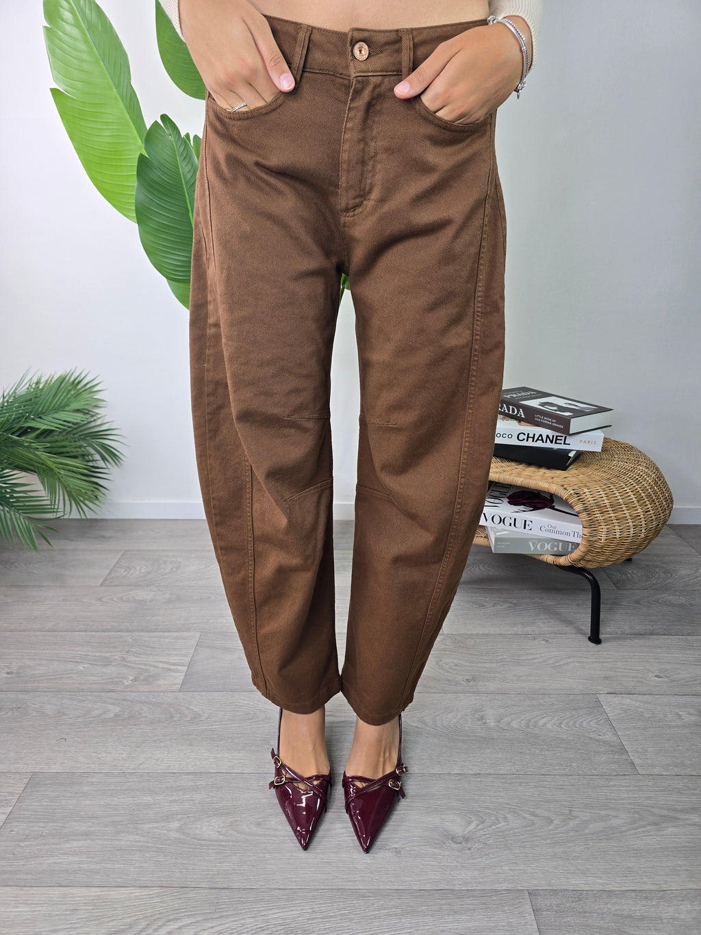 Pantaloni Noemi Terracotta Squad