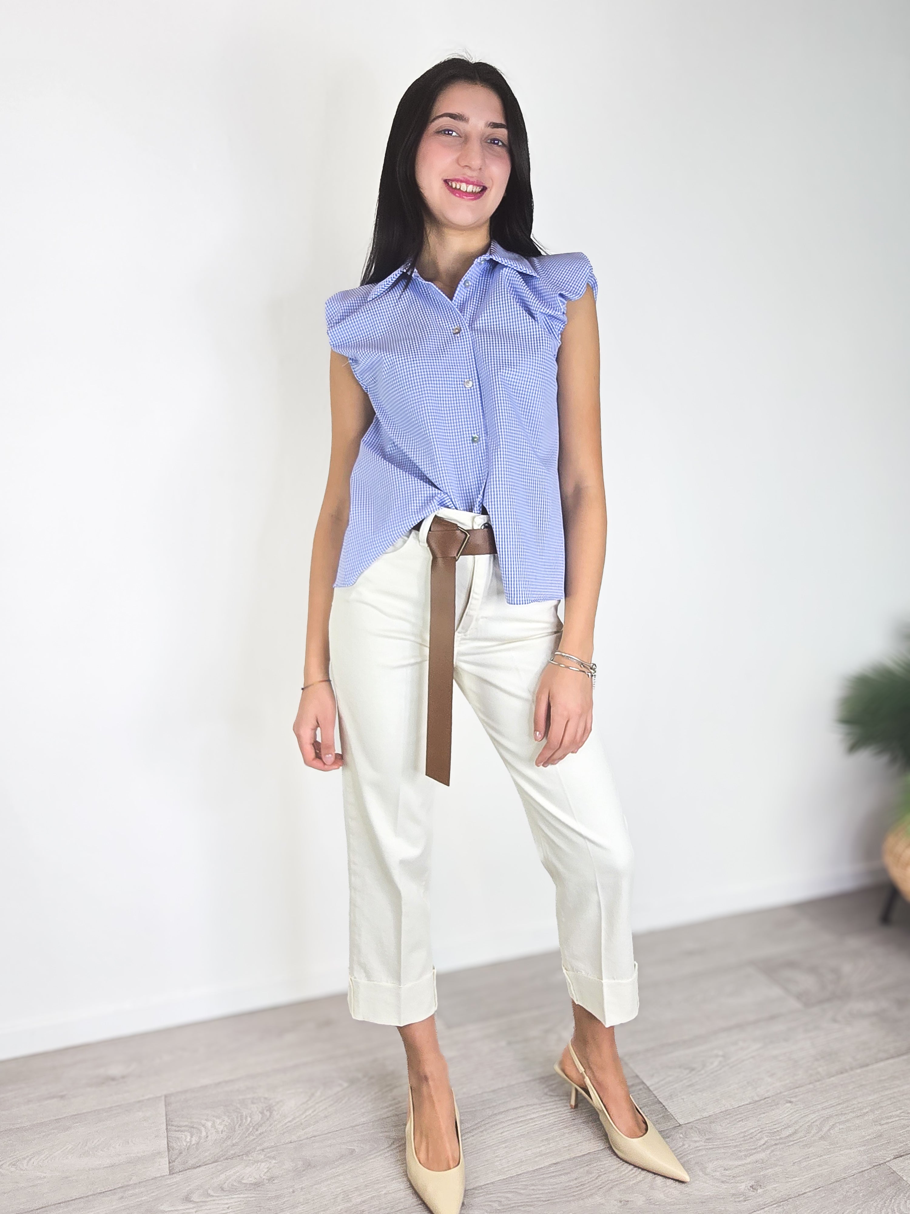 Haveone - Jeans Mandy con cintura - Burro