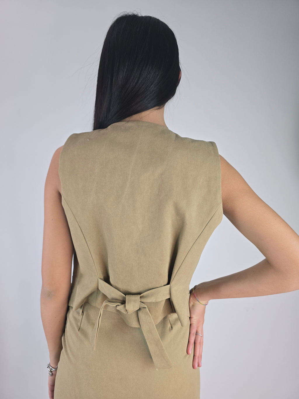 Kikisix - Gilet in cotone - Cammello
