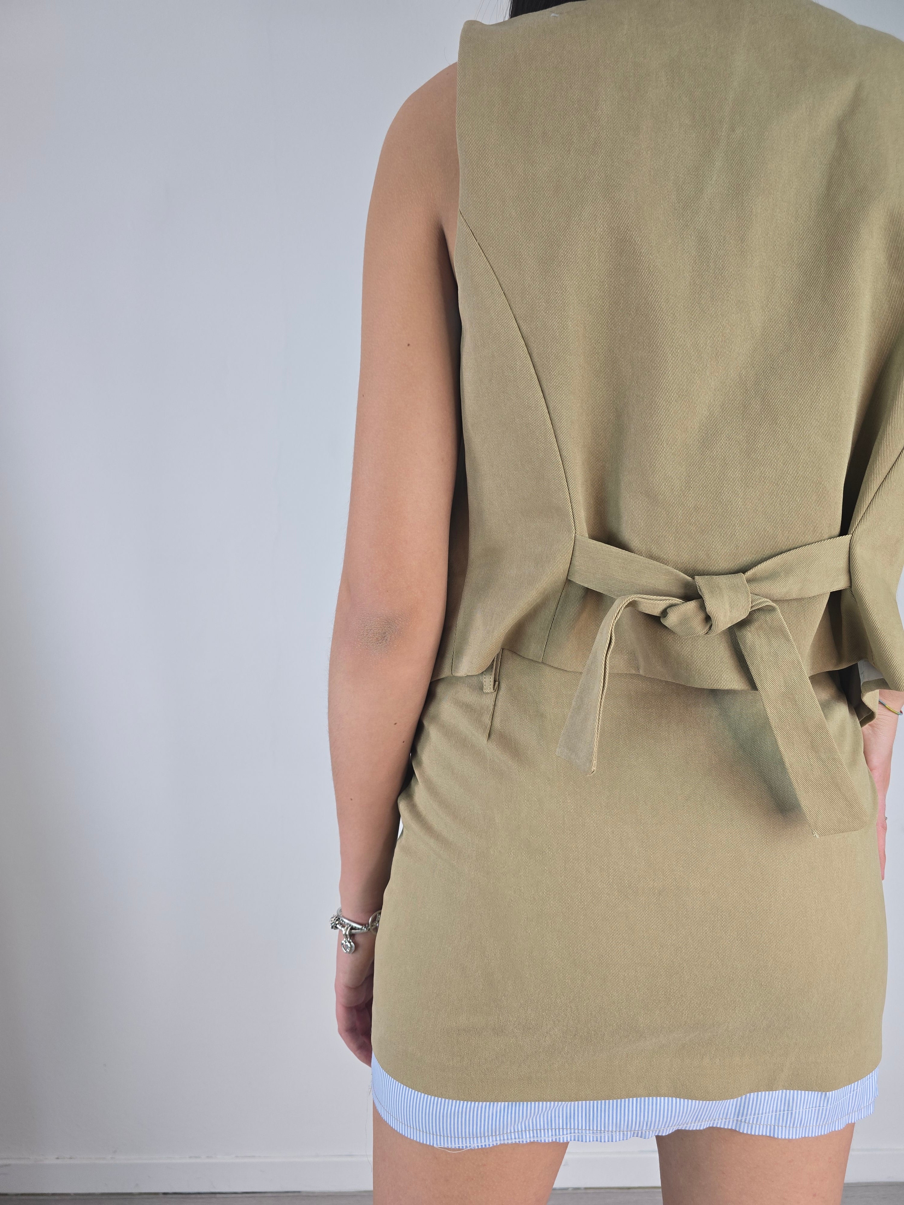 Kikisix - Gilet in cotone - Cammello