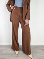 Gold - Pantalone a palazzo Veronica - Bruciato