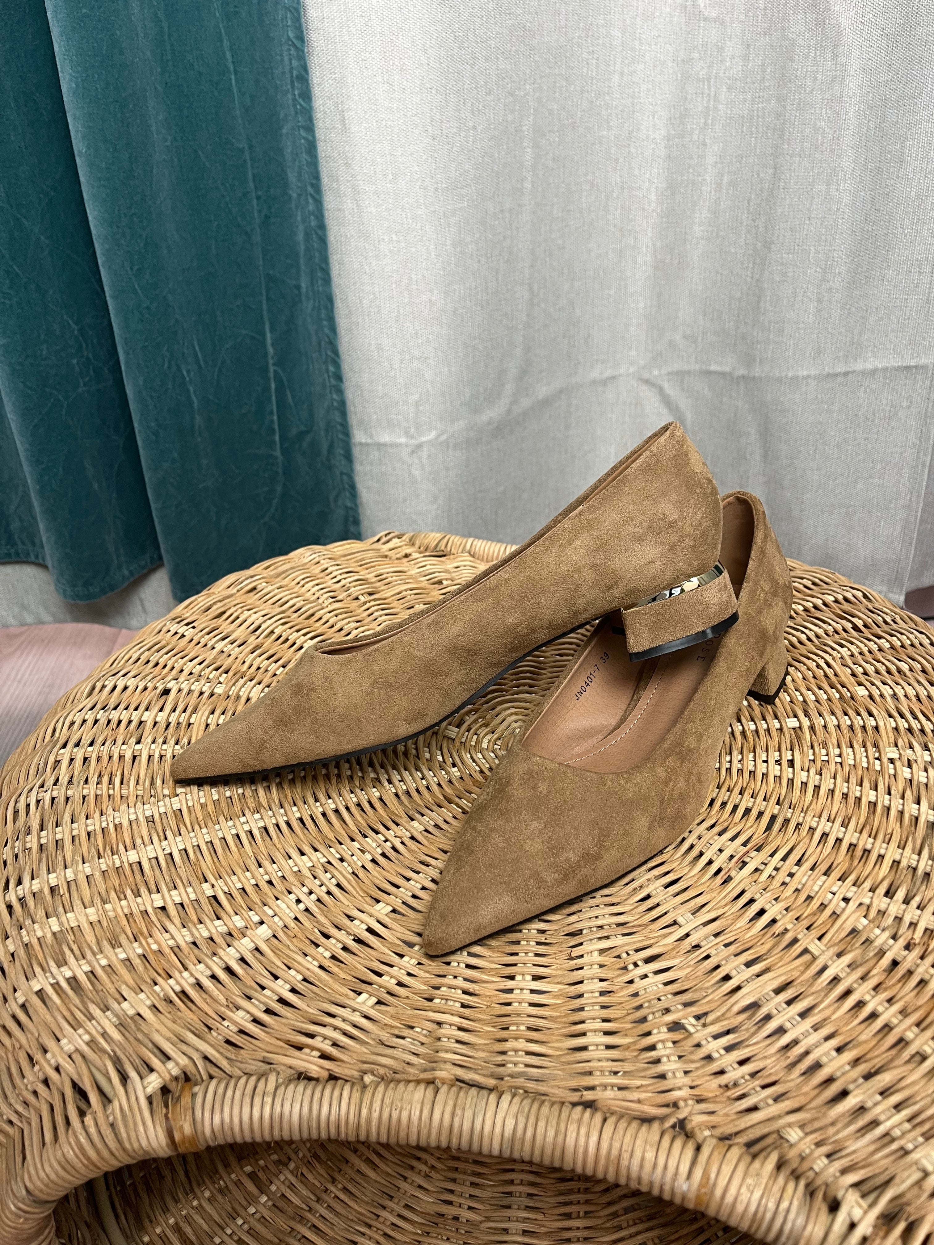 Ballerine Ecocamoscio Beige