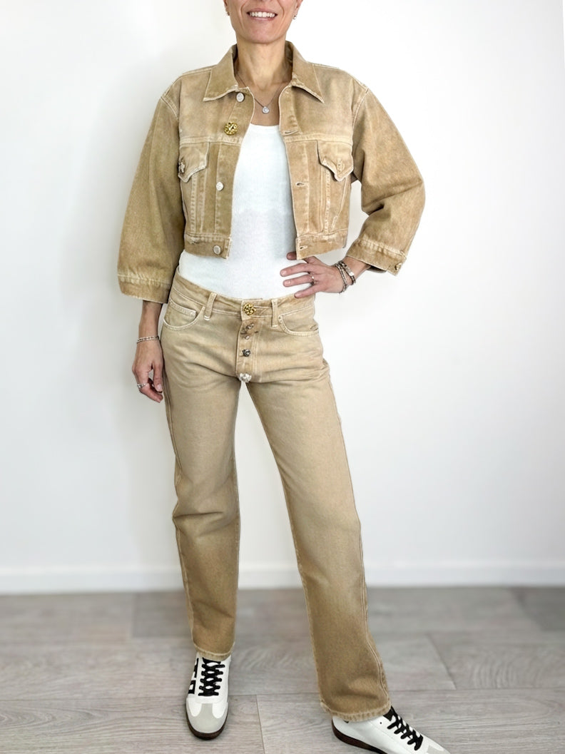 Vicolo - Jeans Zoe regular fit - Beige