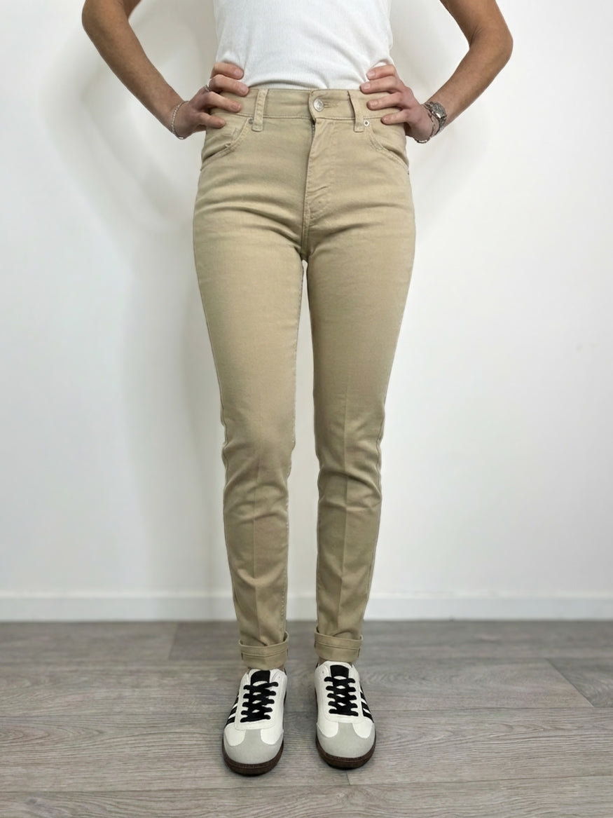Vicolo - Jeans Daisy a sigaretta - Beige