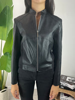 Giubbino in ecopelle Nero Please