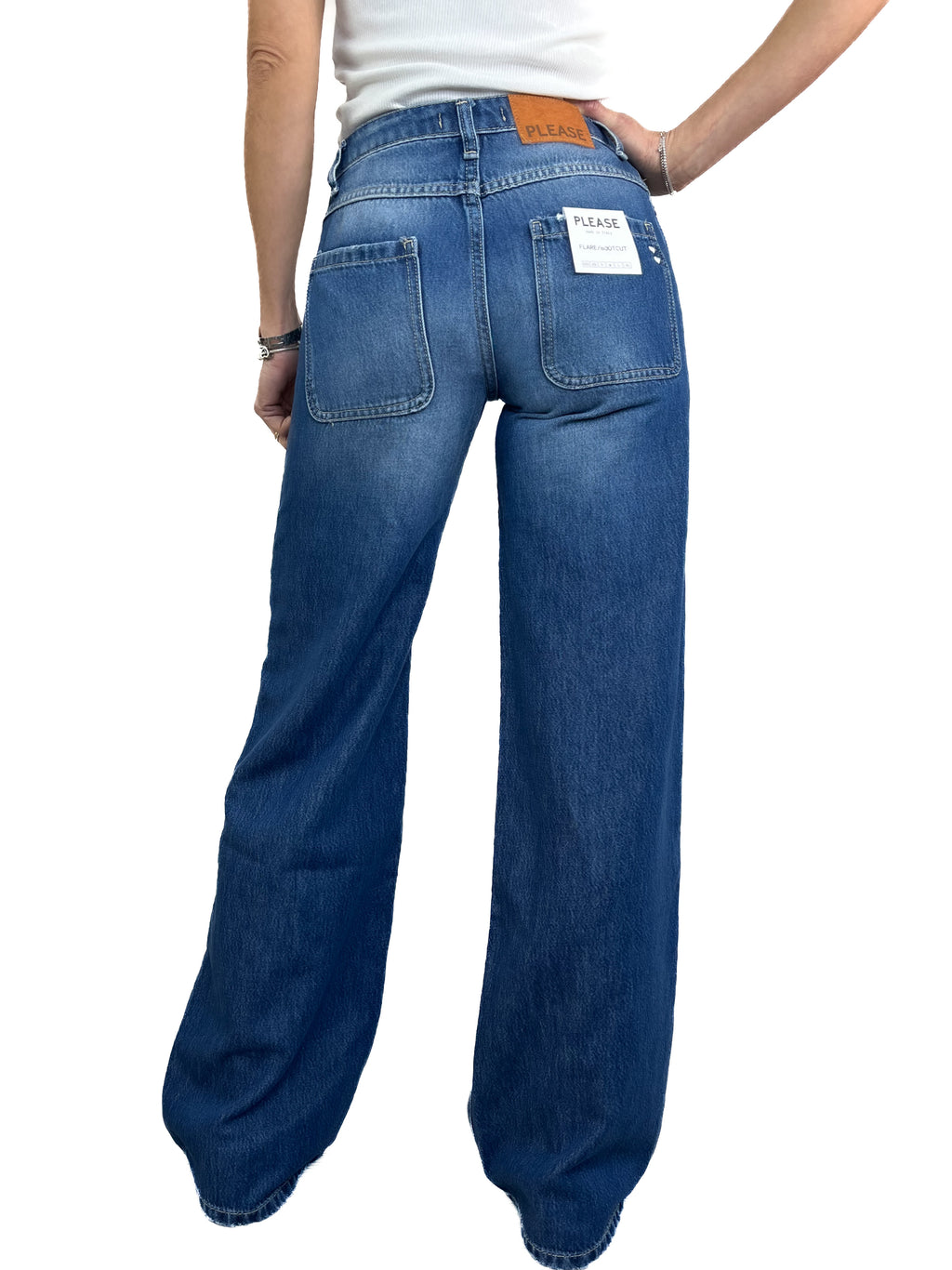 Please - Jeans bootcut - Blu