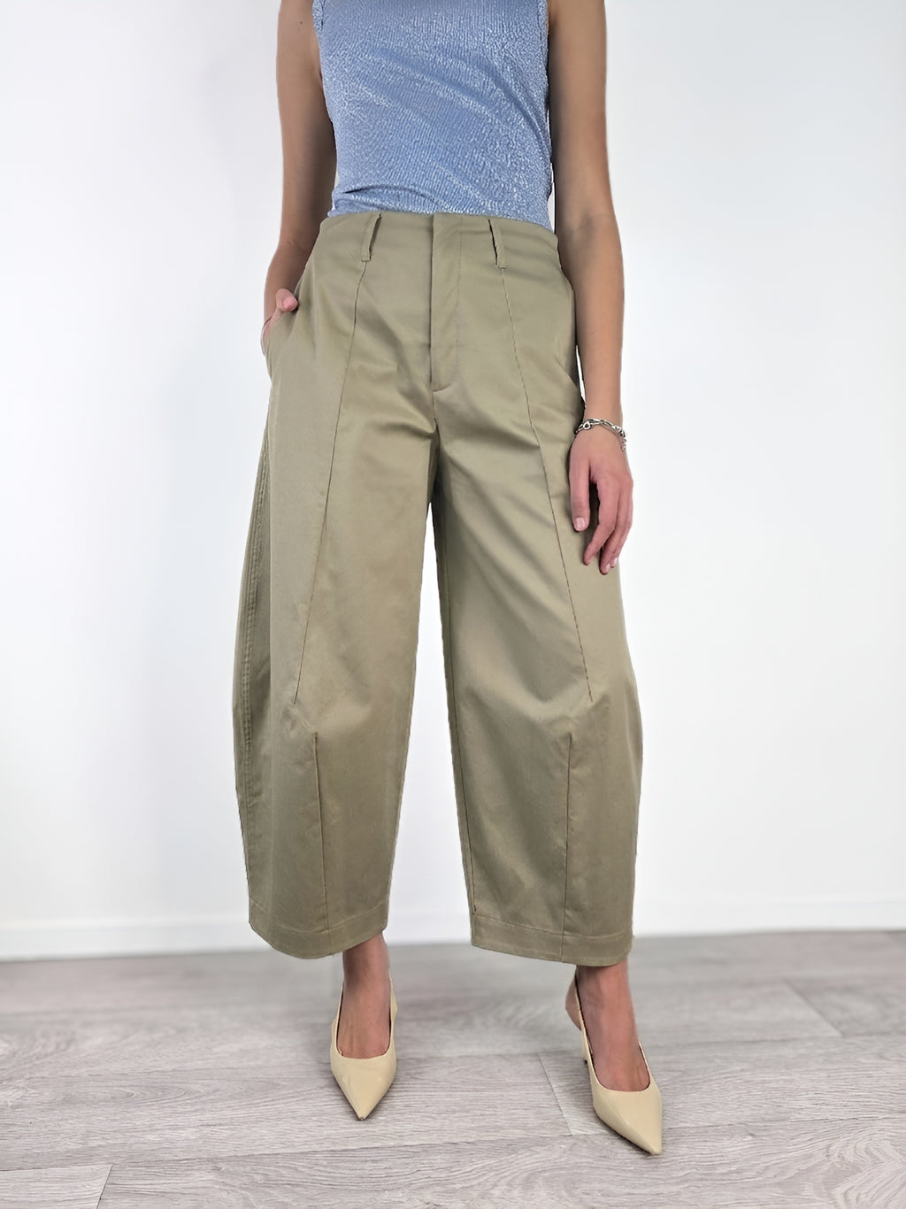 Please - Pantalone baggy - Sabbia