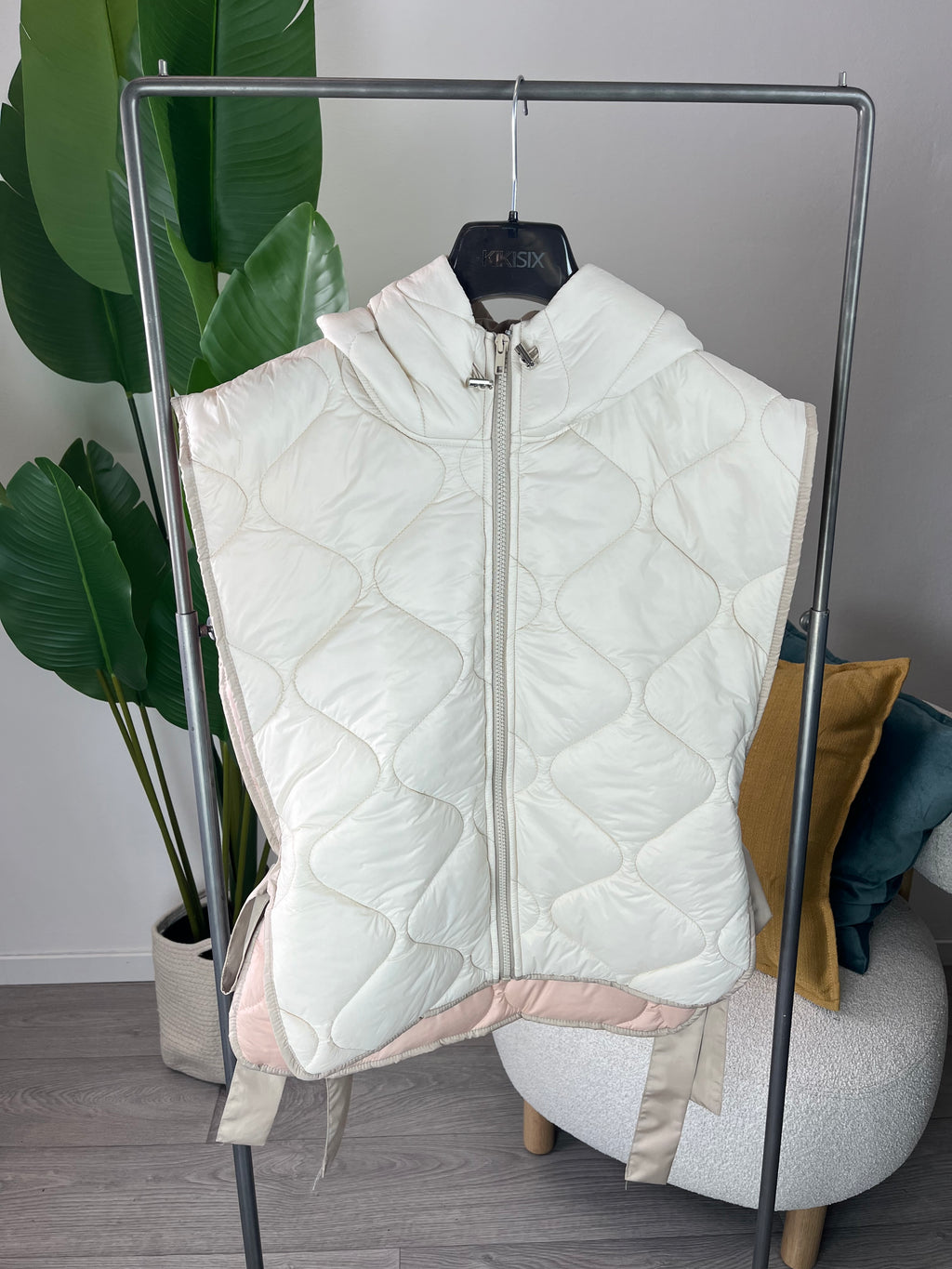 Gilet Trapuntato Burro Kikisix