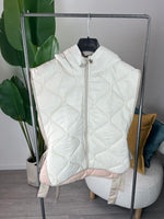 Gilet Trapuntato Burro Kikisix