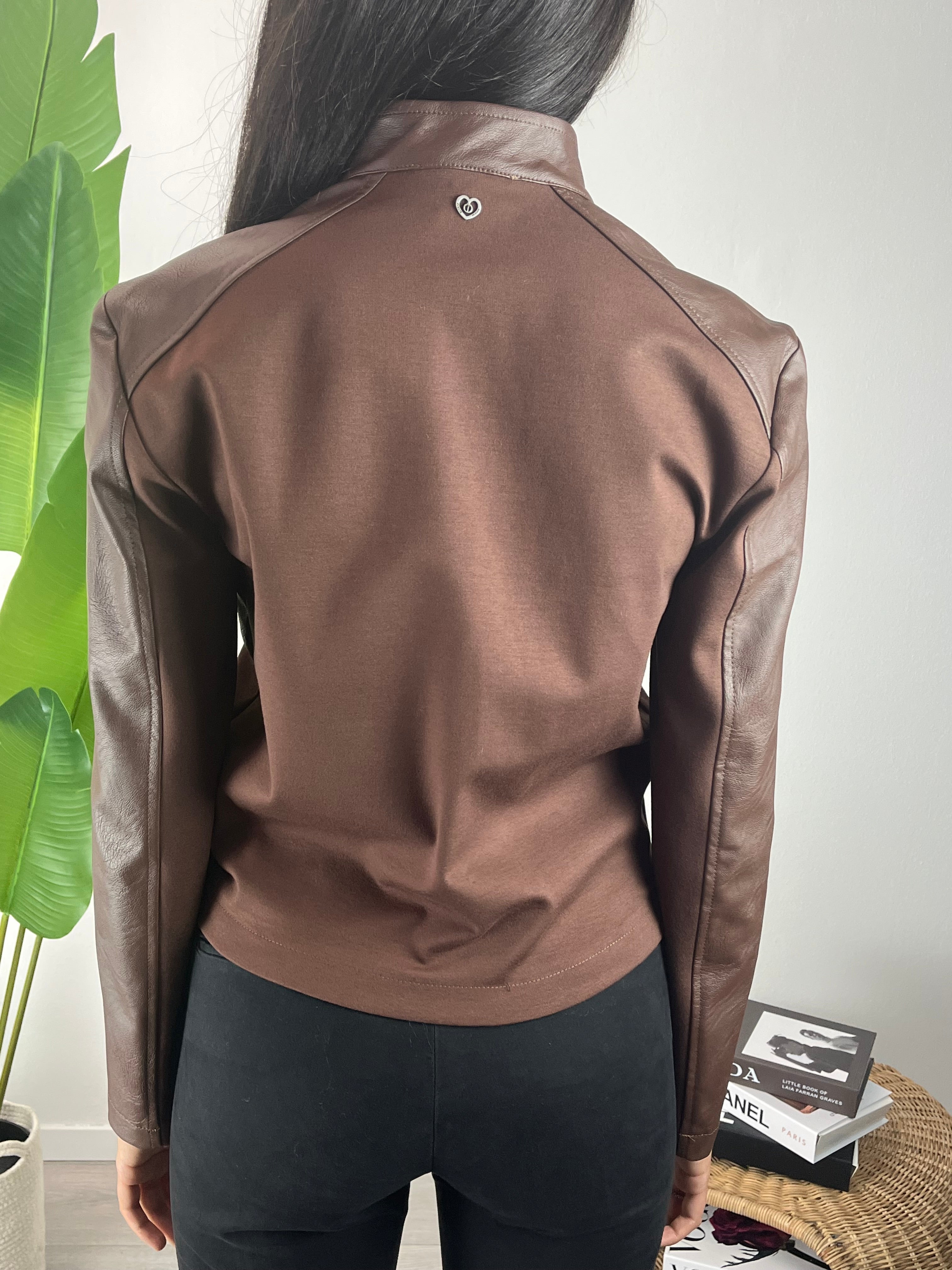 Giubbino in ecopelle Moro Please