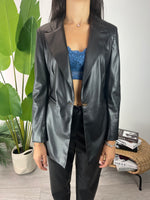 Blazer Ecopelle Nero Kikisix