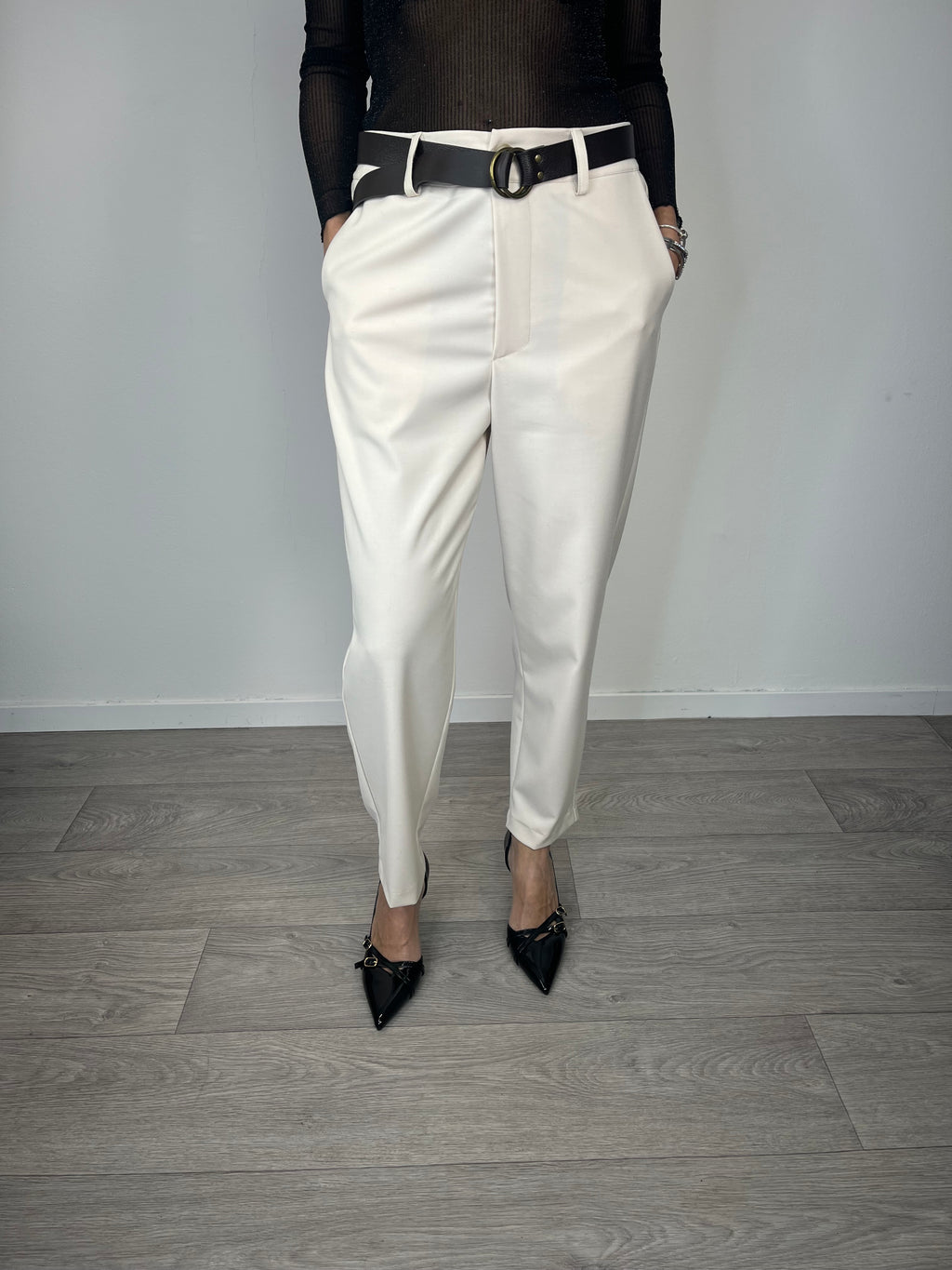 Pantalone dritto Burro - Haveone