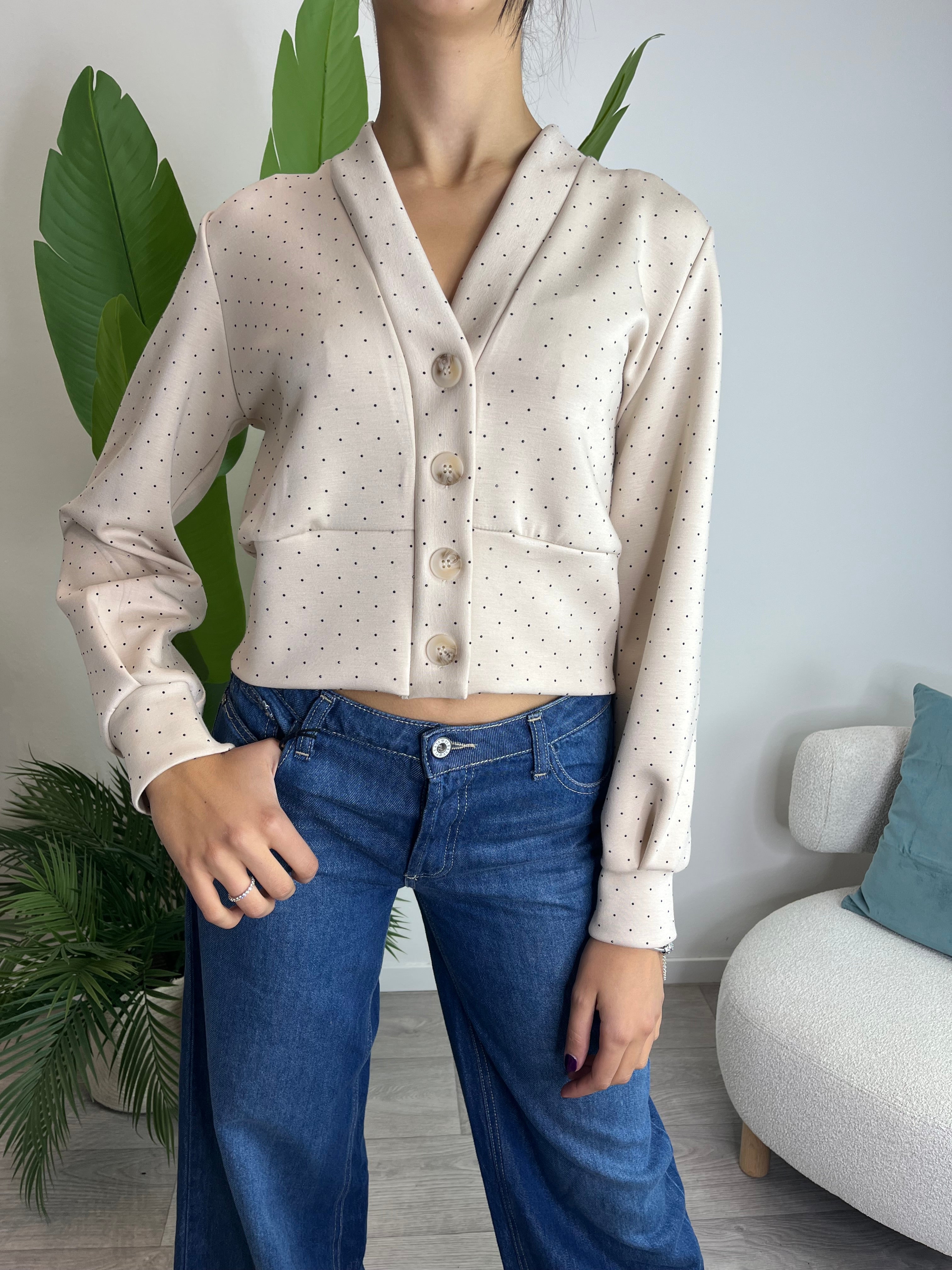 Cardigan in felpa Burro - Saiph