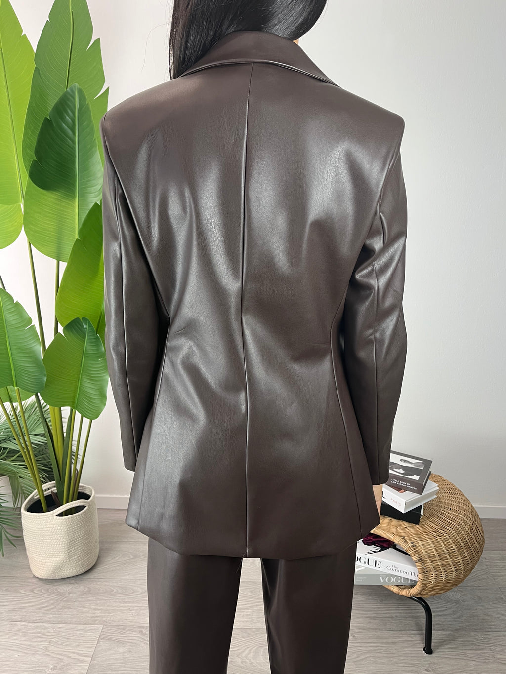 Blazer Ecopelle Moro Kikisix