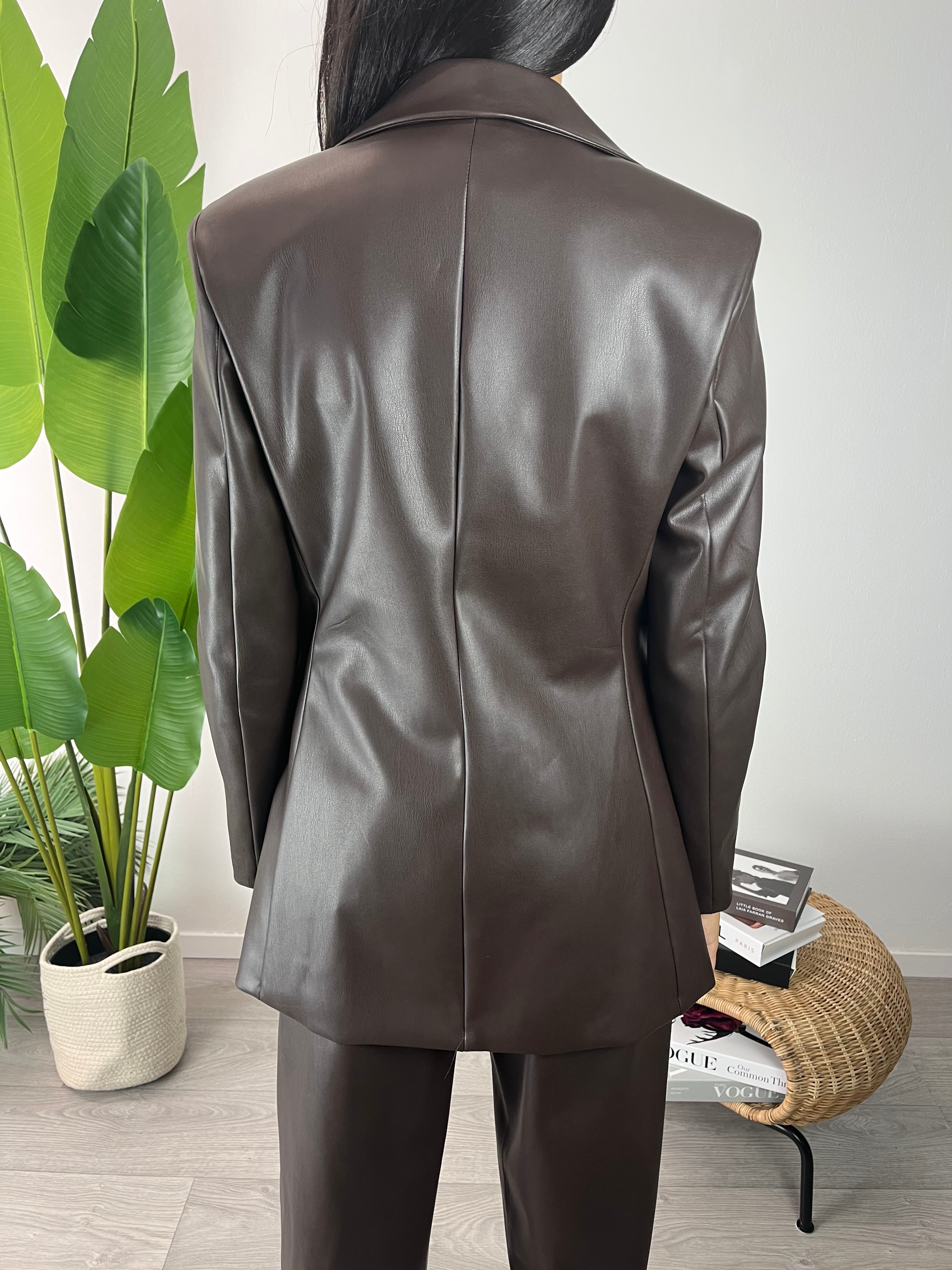 Blazer Ecopelle Moro Kikisix