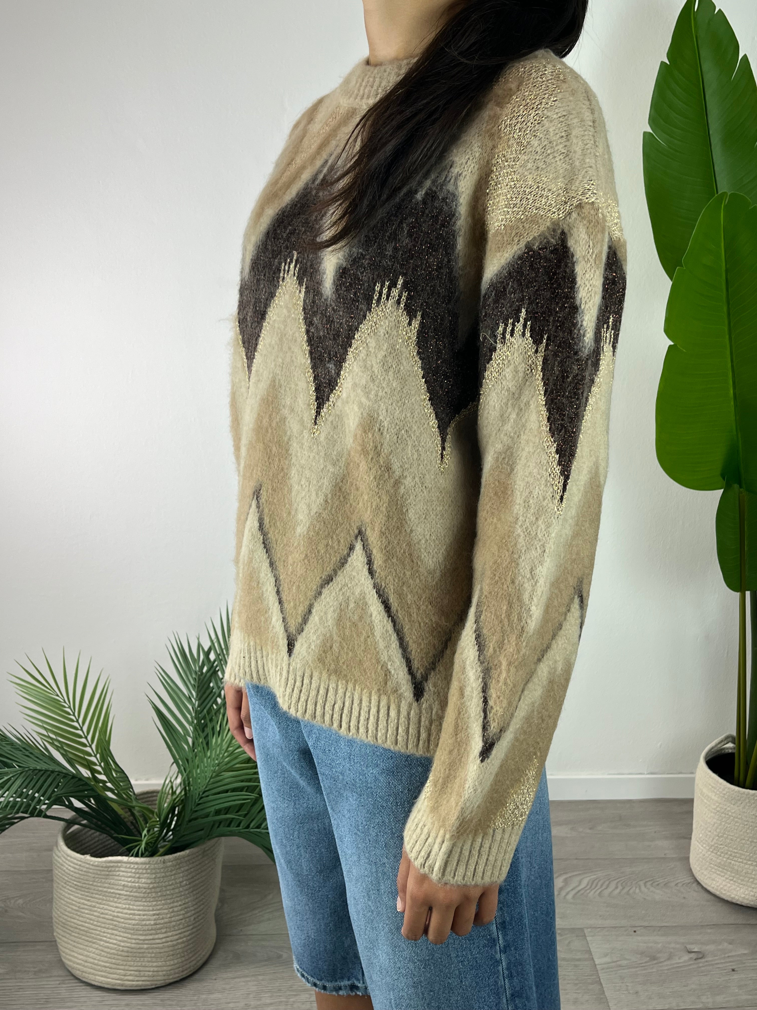 Maglione Cammello Tensione In