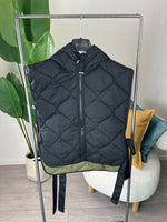 Gilet Trapuntato Nero Kikisix