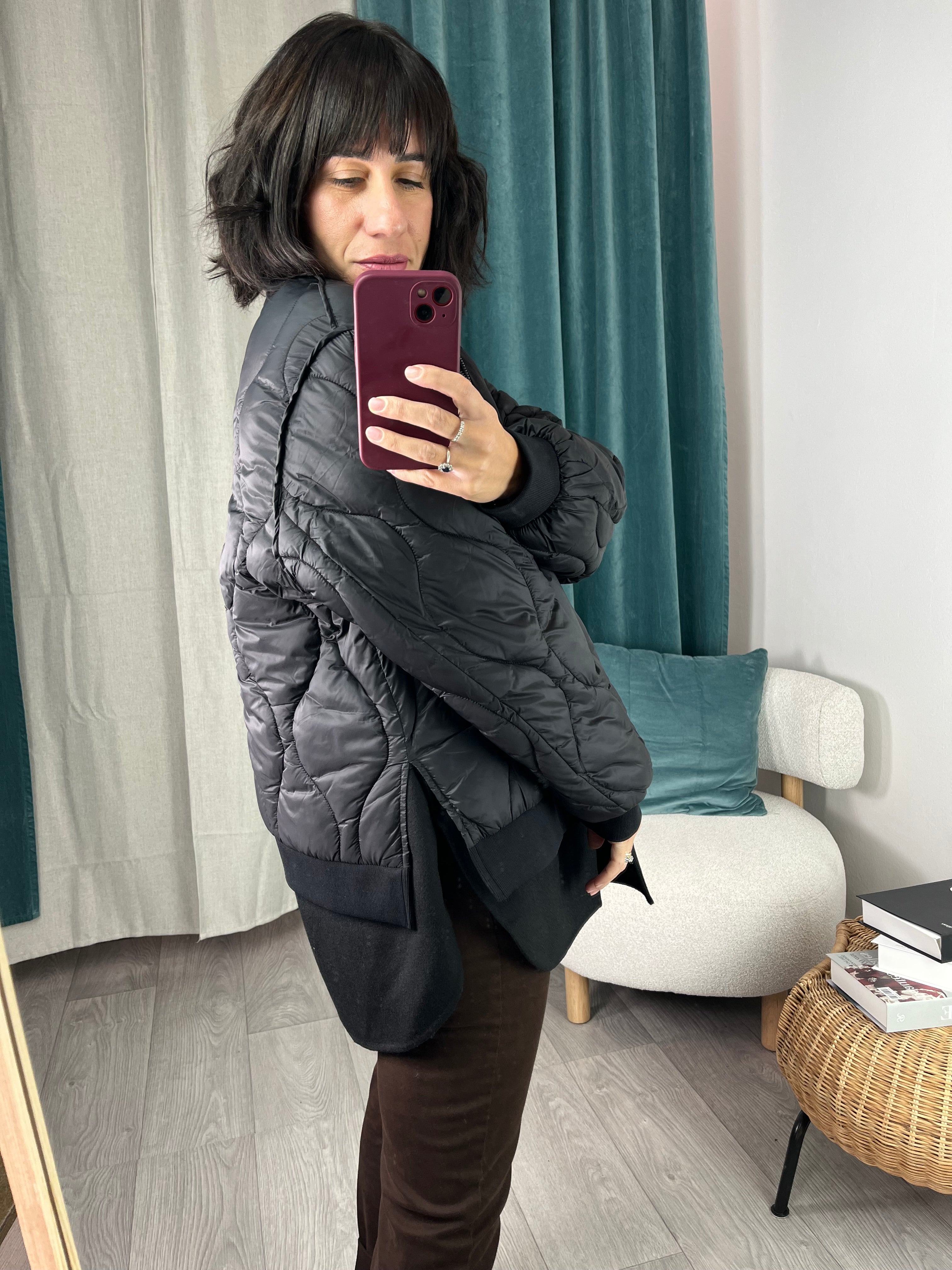 Piumino a scatola Nero - Vicolo