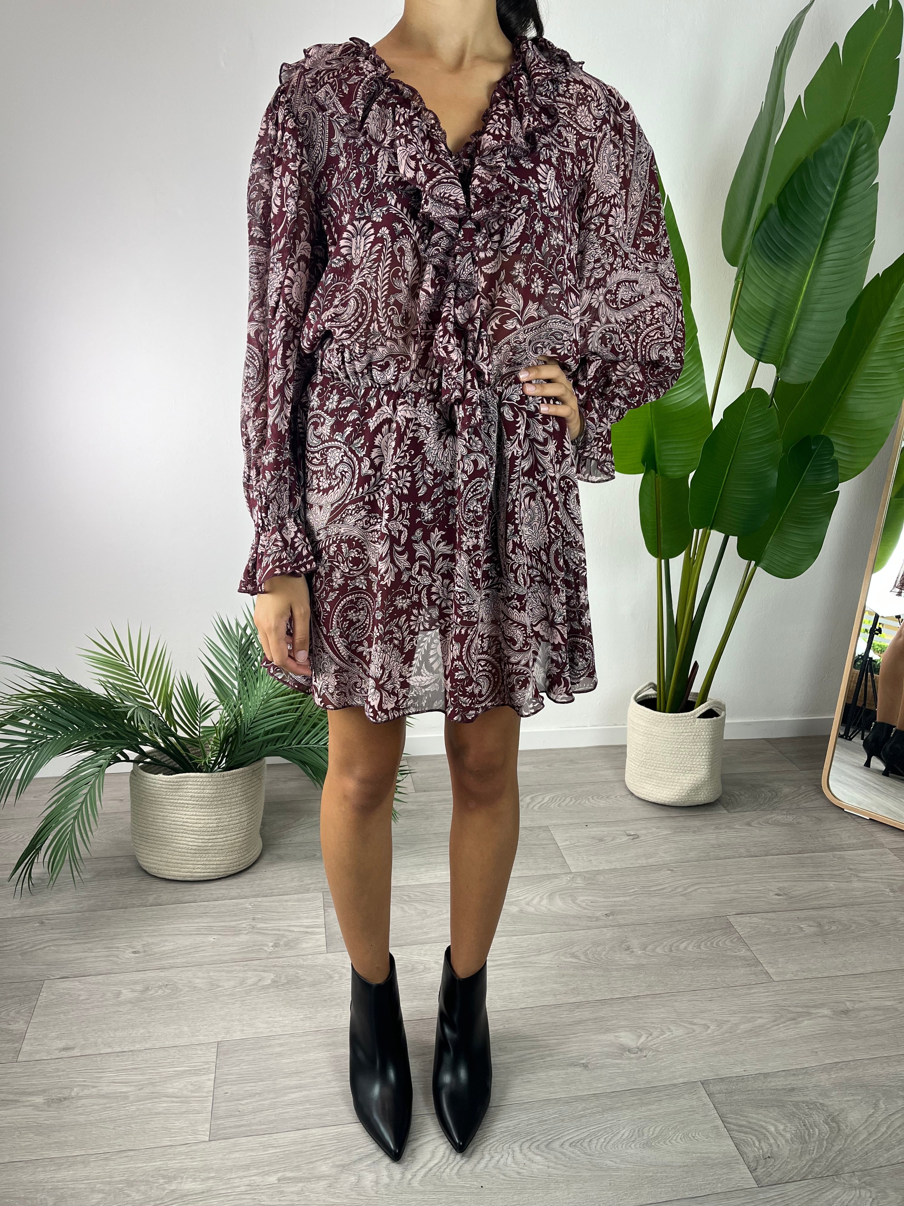 Abito Fantasia Vino Saiph