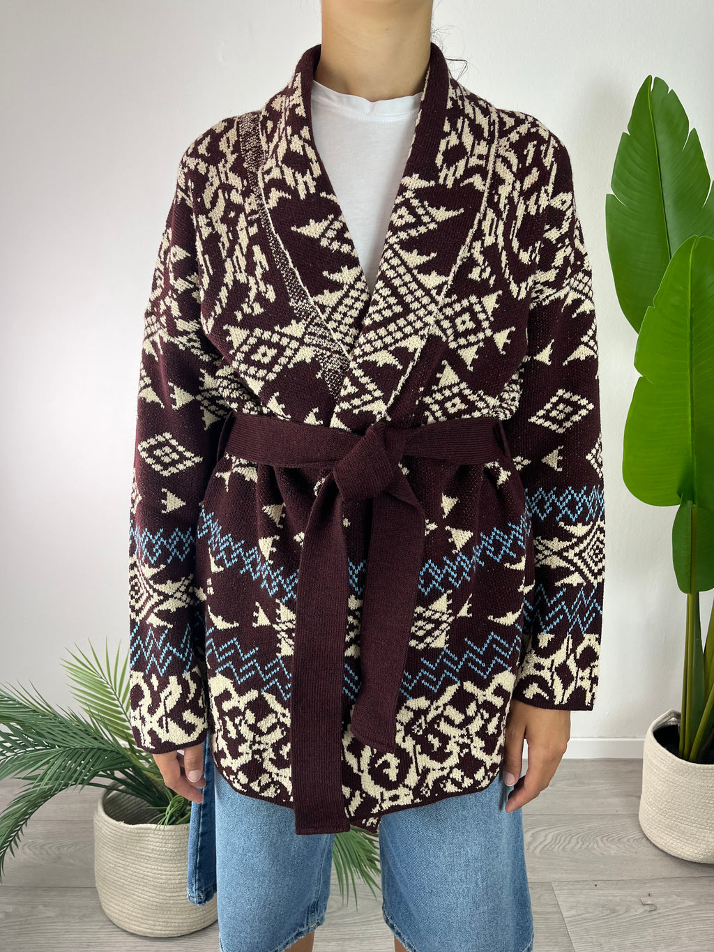 Cardigan Naif Bordeaux Tensione In