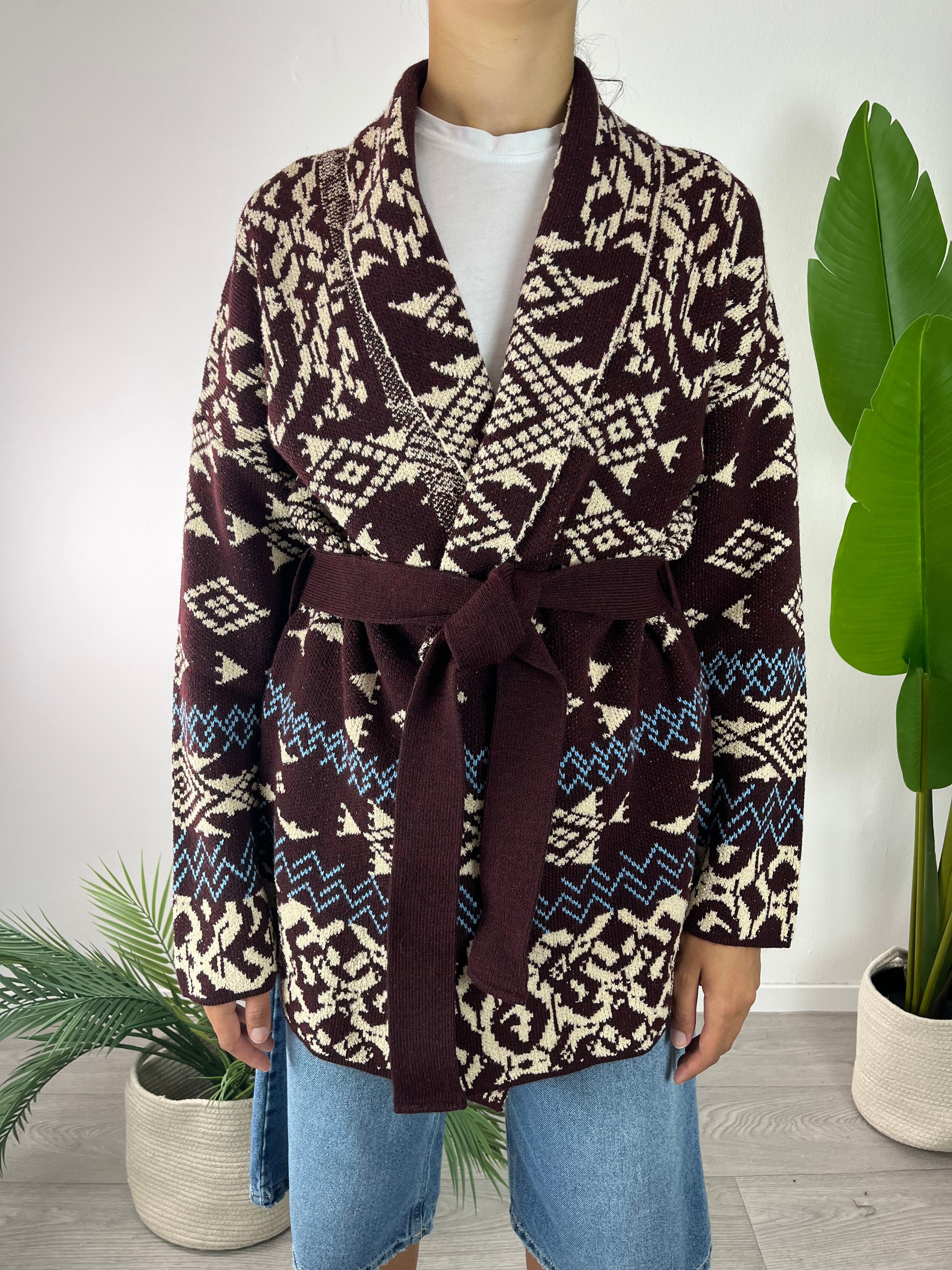 Cardigan Naif Bordeaux Tensione In