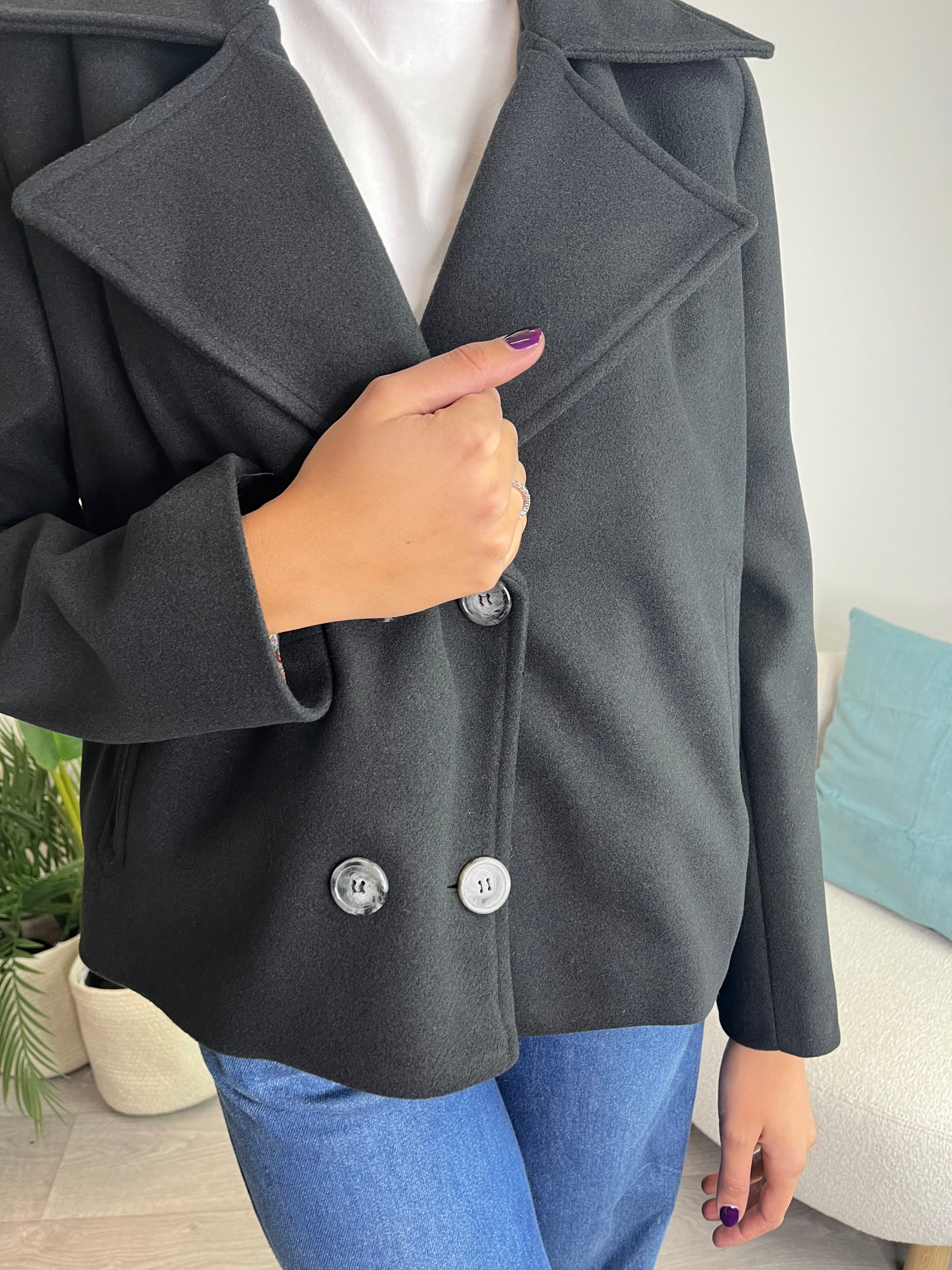 Cappotto corto Nero - I’m In