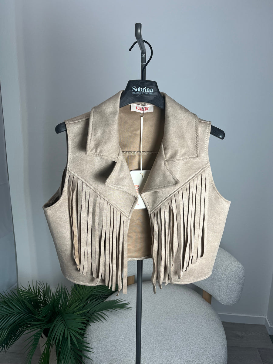 Gilet West Beige Kontatto