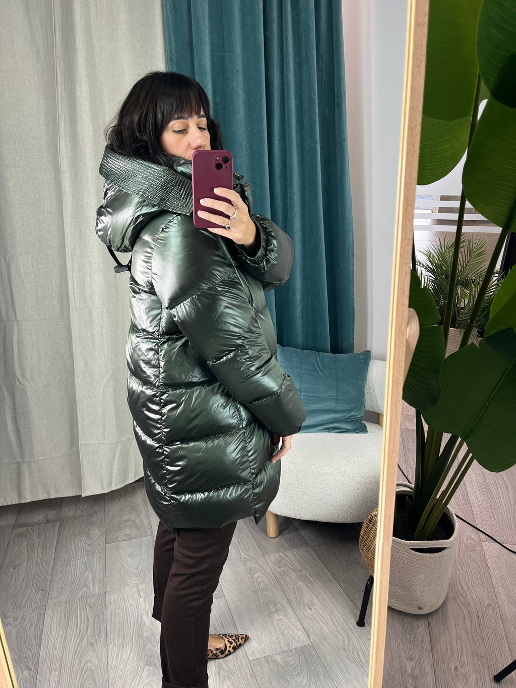 Piumino lungo Verde - Haveone