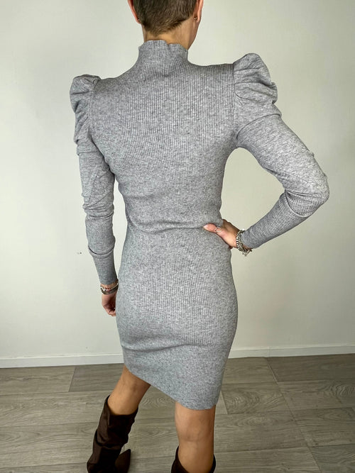 Abito a sbuffo Grigio - Kikisix