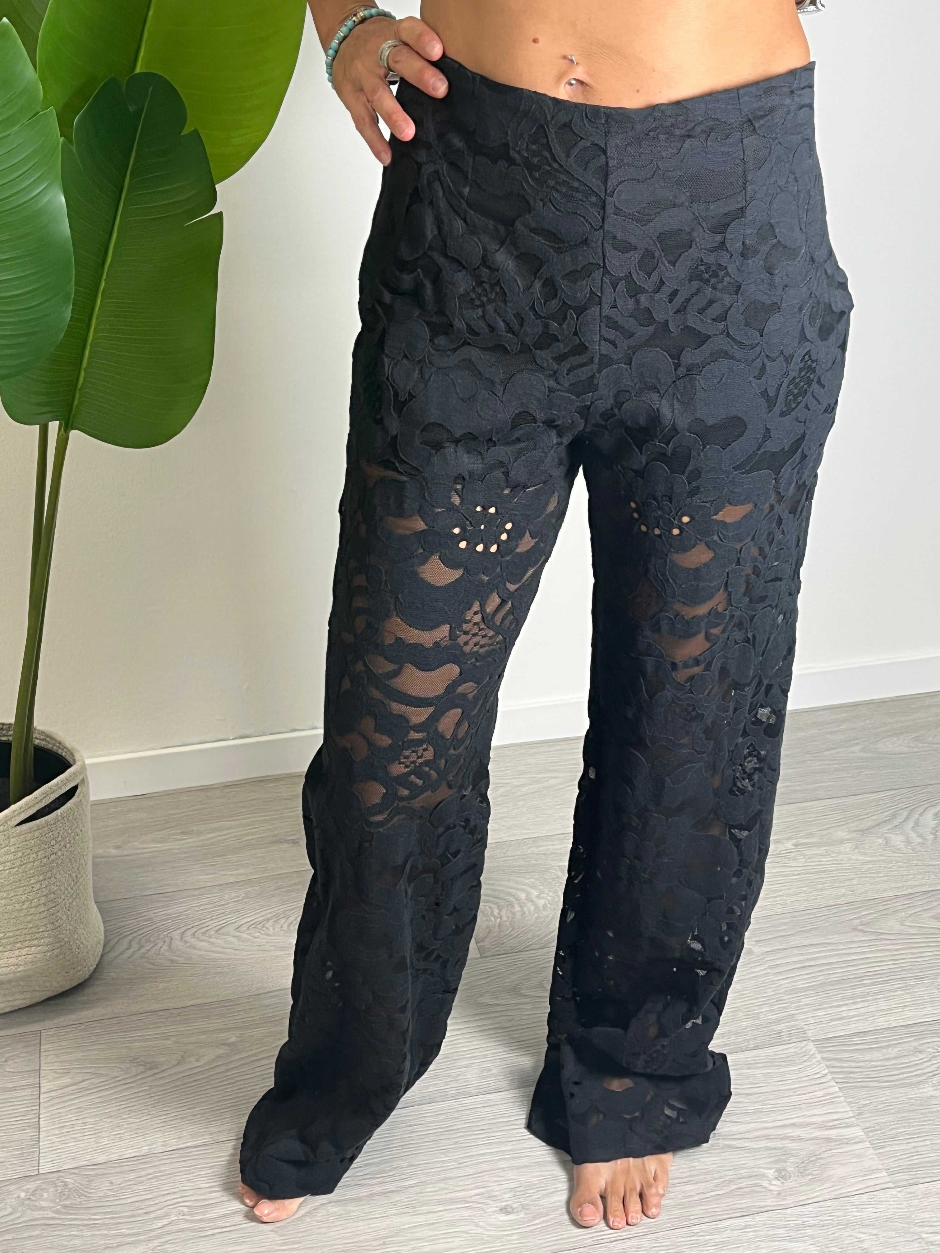 Pantalone Pizzo Nero Saiph | Sabrina Shopping Therapy