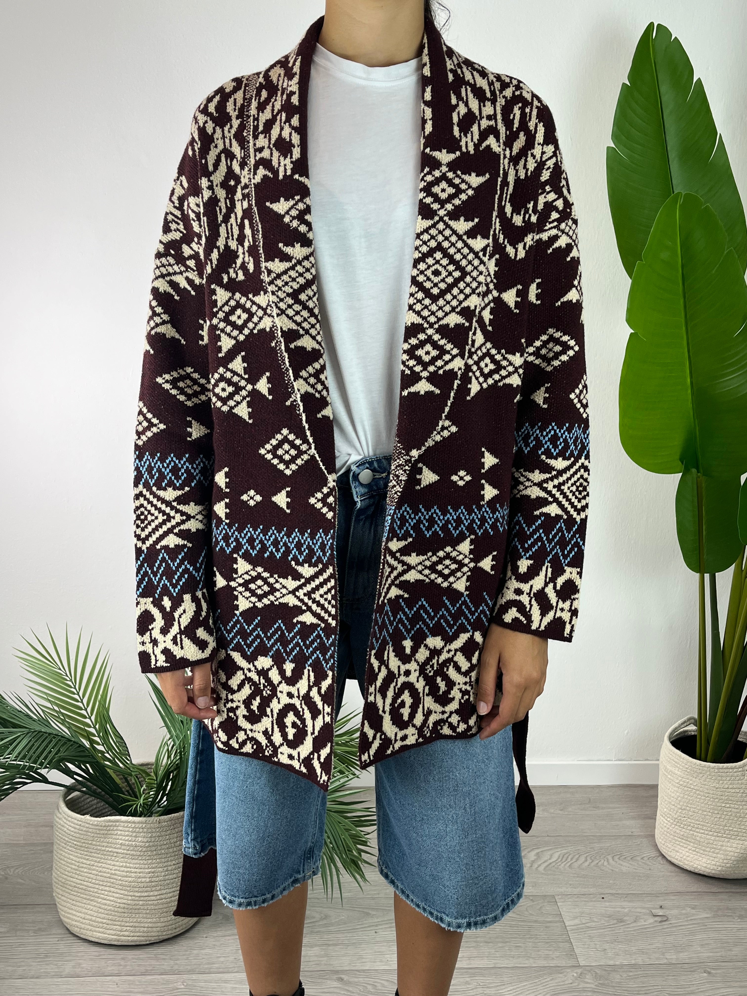 Cardigan Naif Bordeaux Tensione In