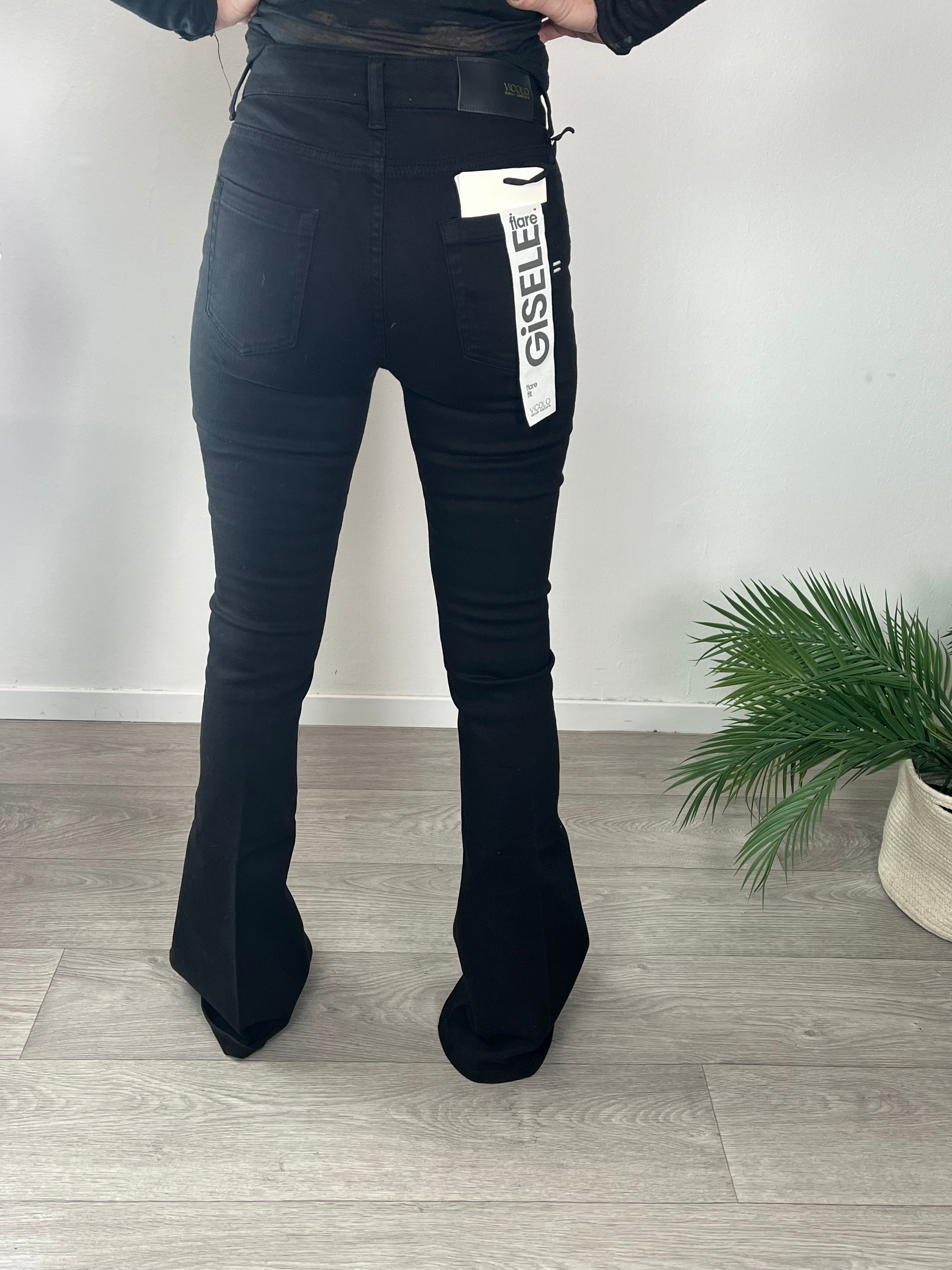 Denim Flare Gisele Nero - Vicolo