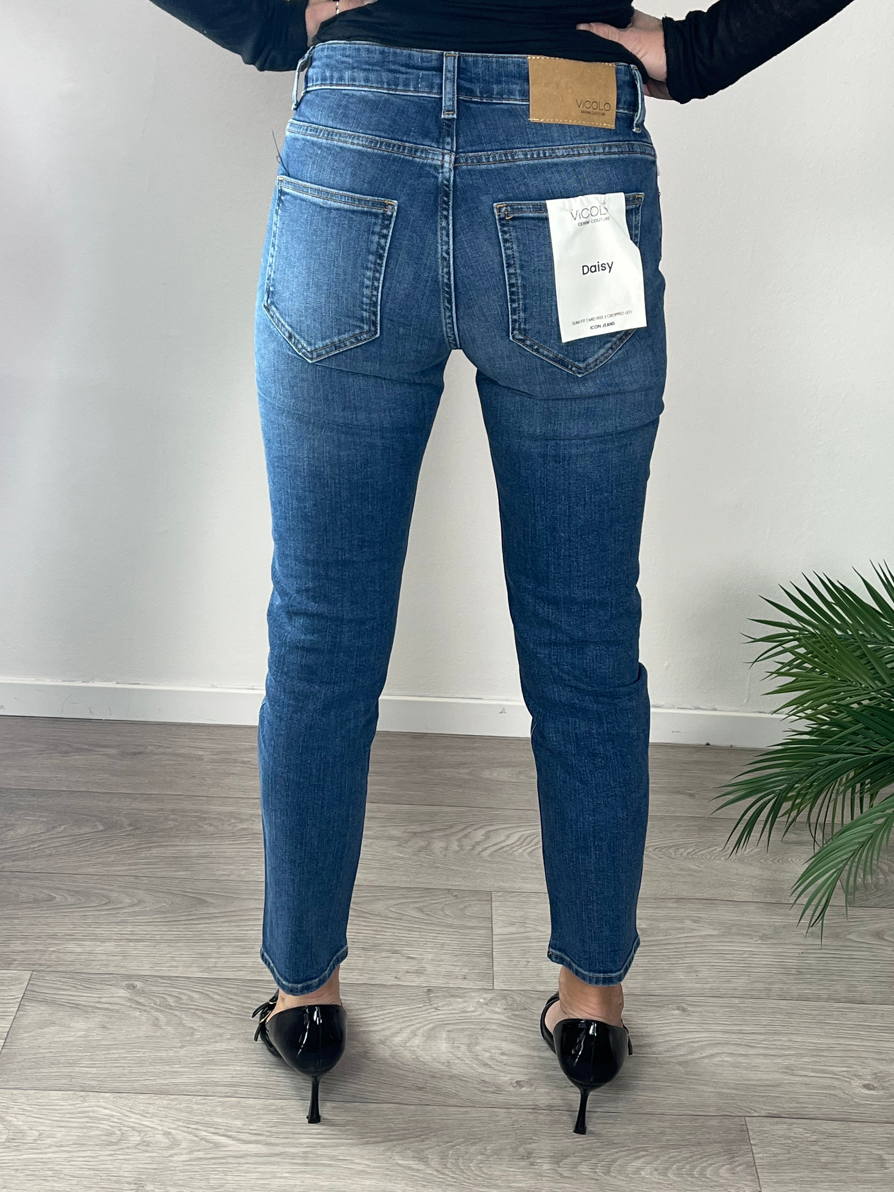 Denim Daisy Slim Fit Blu - Vicolo