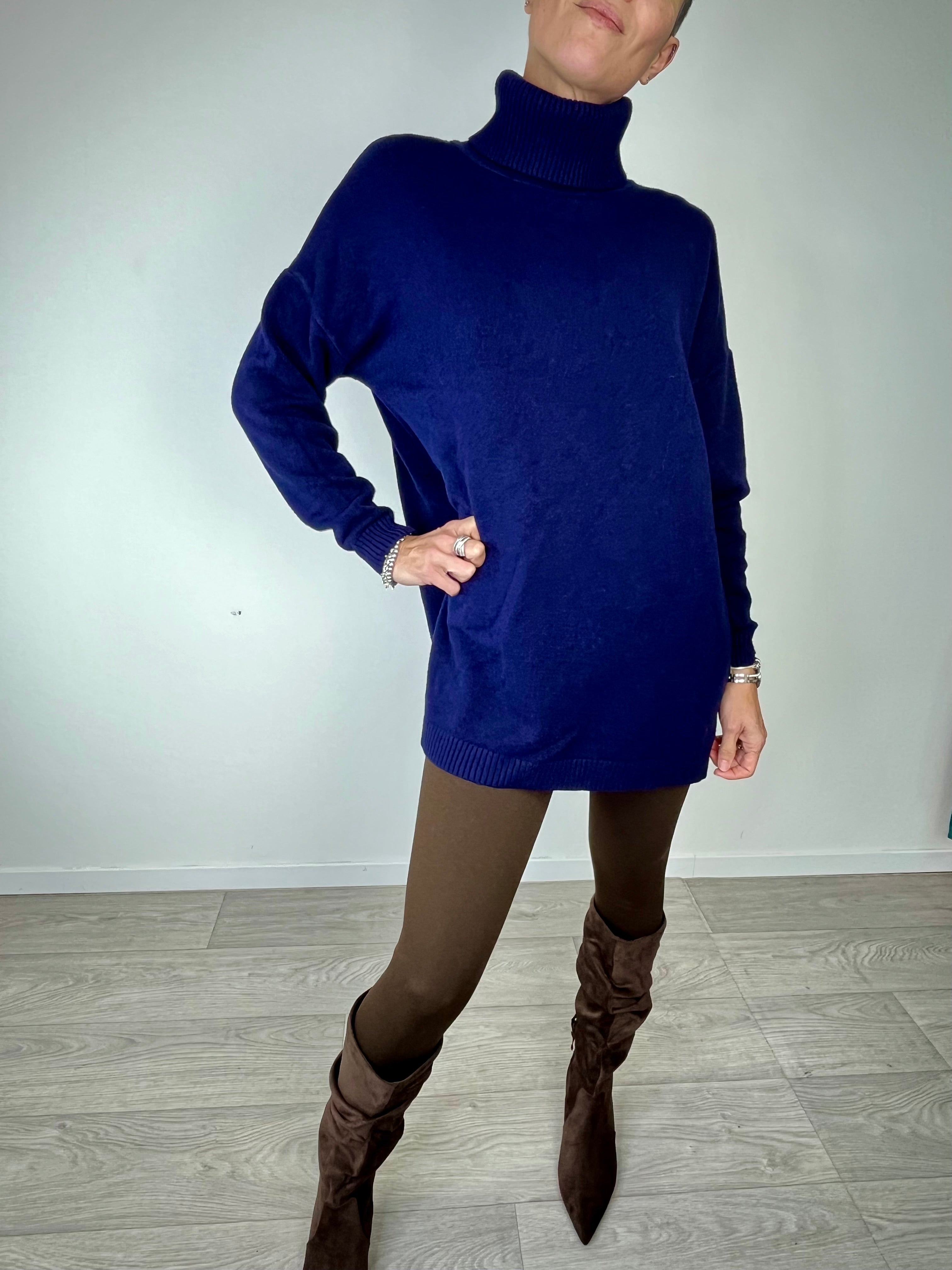 Maglia asimmetrica Blu - Kikisix