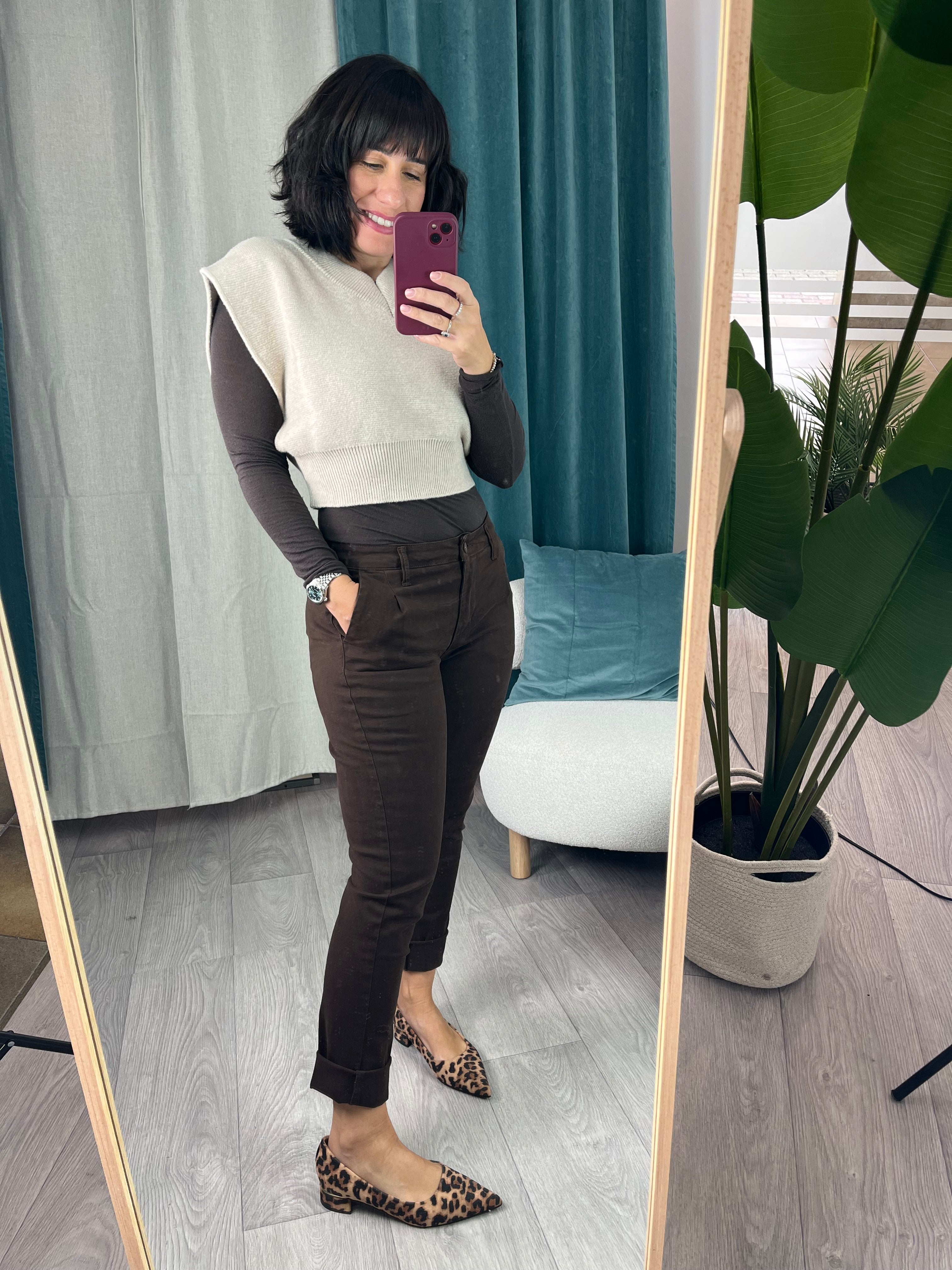 Gilet crop Beige - Vicolo