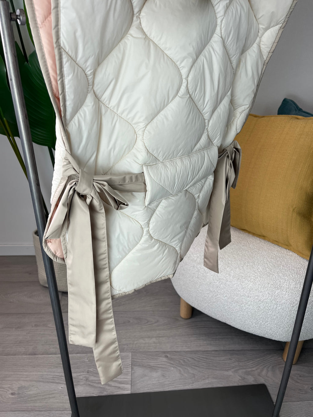 Gilet Trapuntato Burro Kikisix