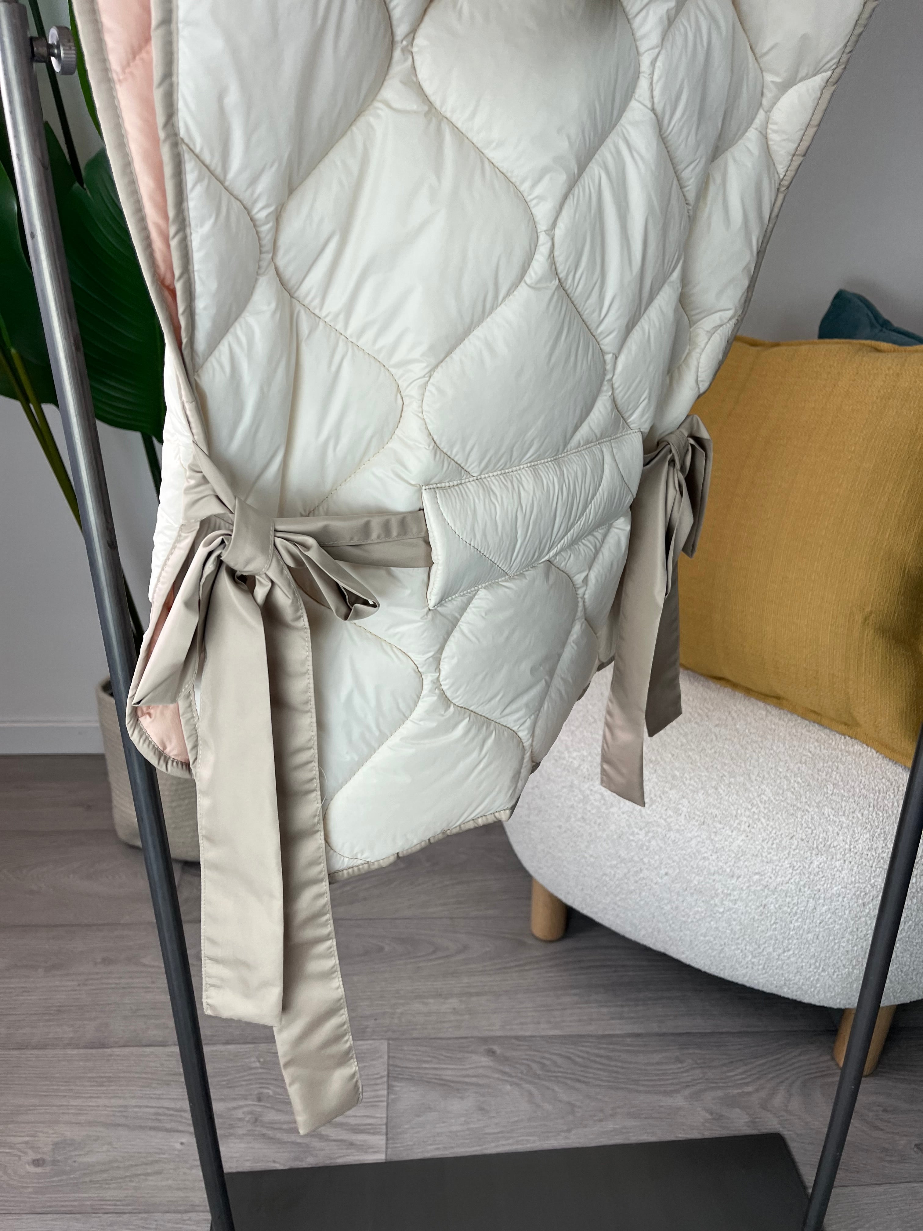 Gilet Trapuntato Burro Kikisix