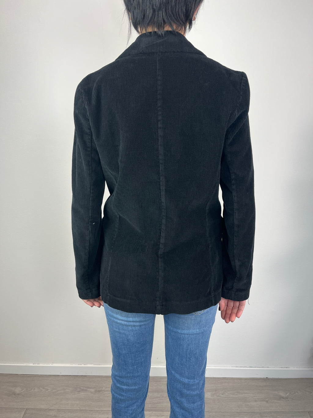 Blazer in velluto a coste Nero - Kikisix