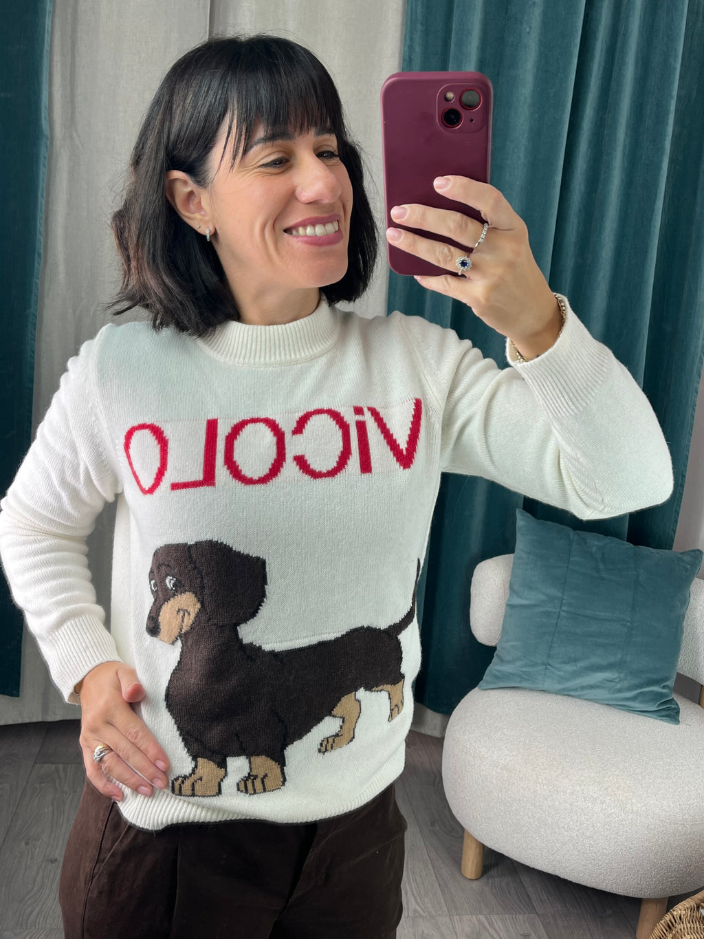 Maglioncino Bassotto Burro - Vicolo