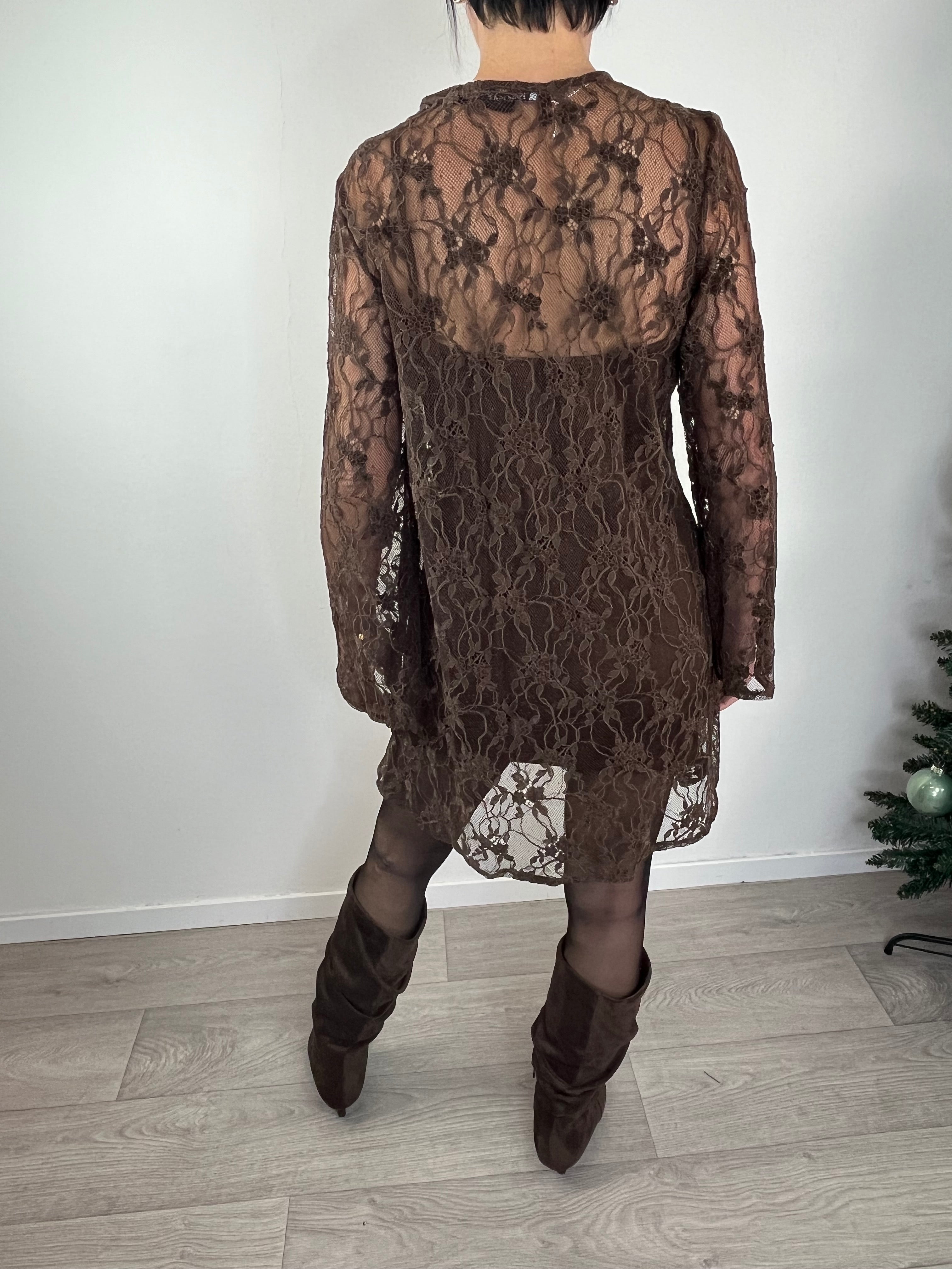 Abito corto in pizzo Moro - Kikisix