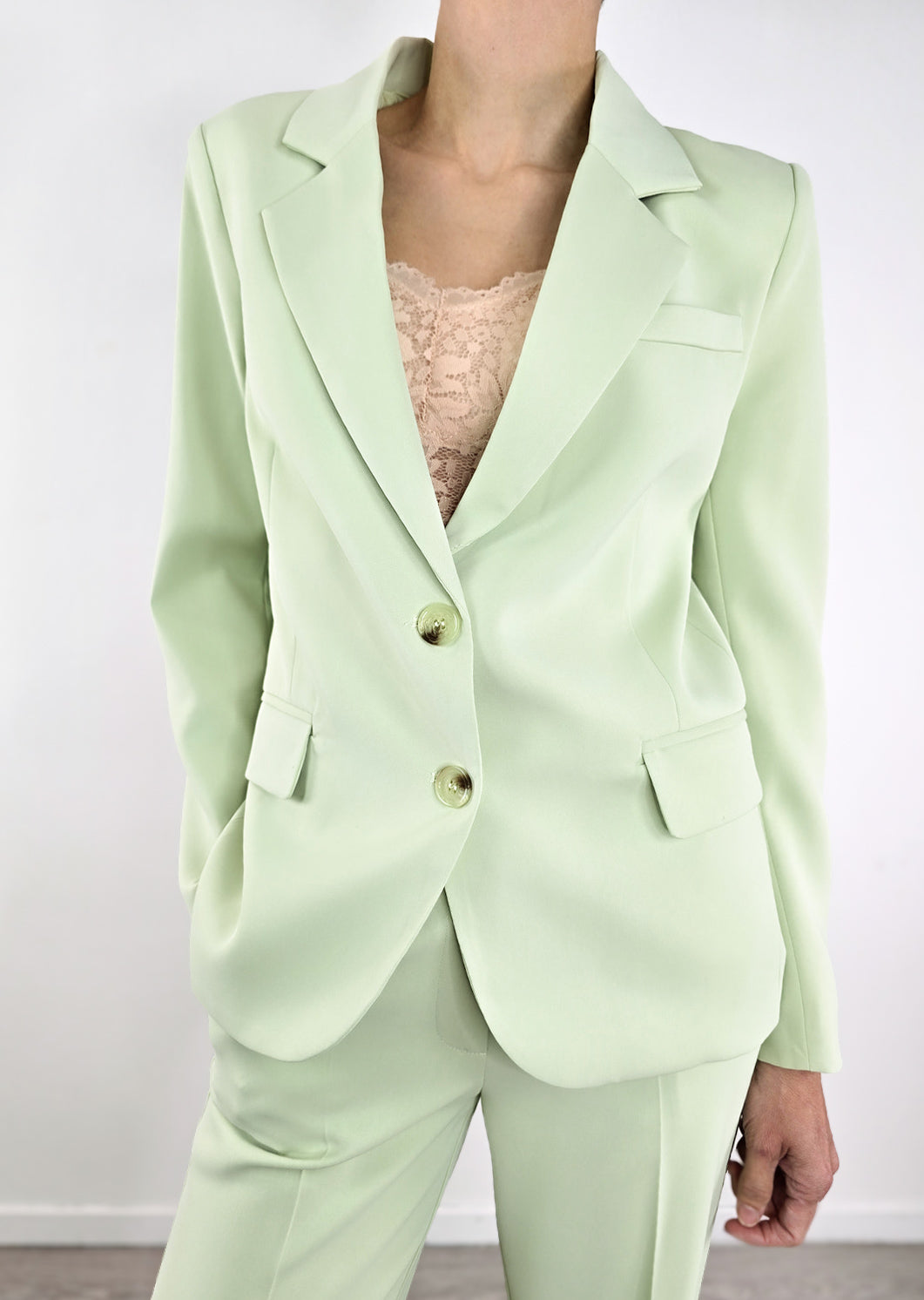 You Decide - Blazer monopetto - Verde pastello