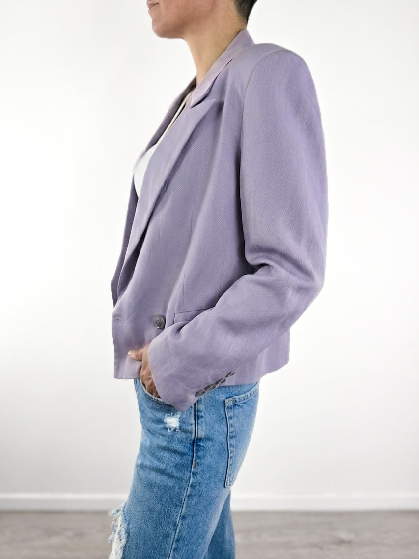 You Decide - Blazer cropped doppiopetto - Glicine