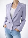 You Decide - Blazer cropped doppiopetto - Glicine