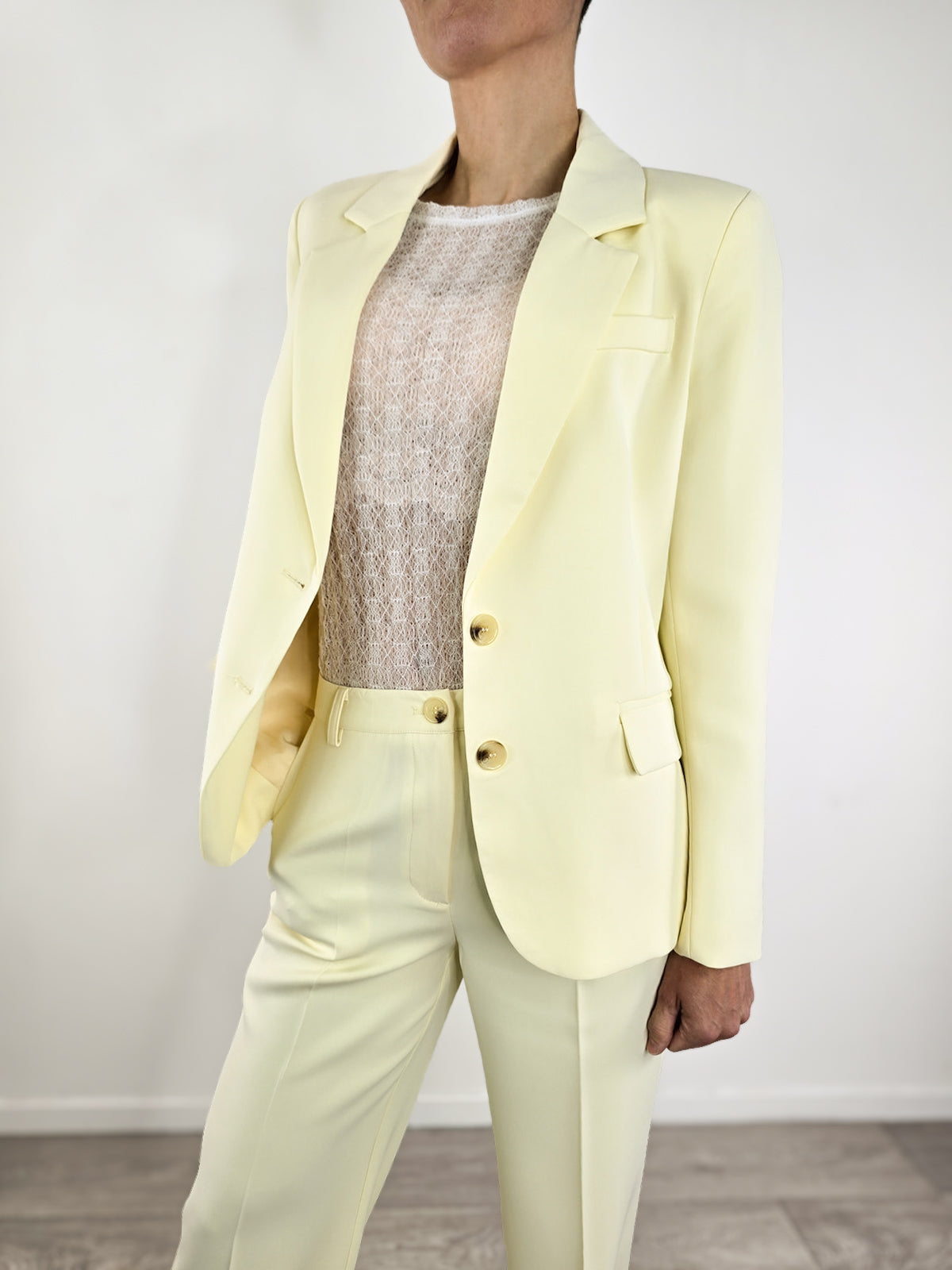 You Decide - Blazer monopetto - Giallo pastello