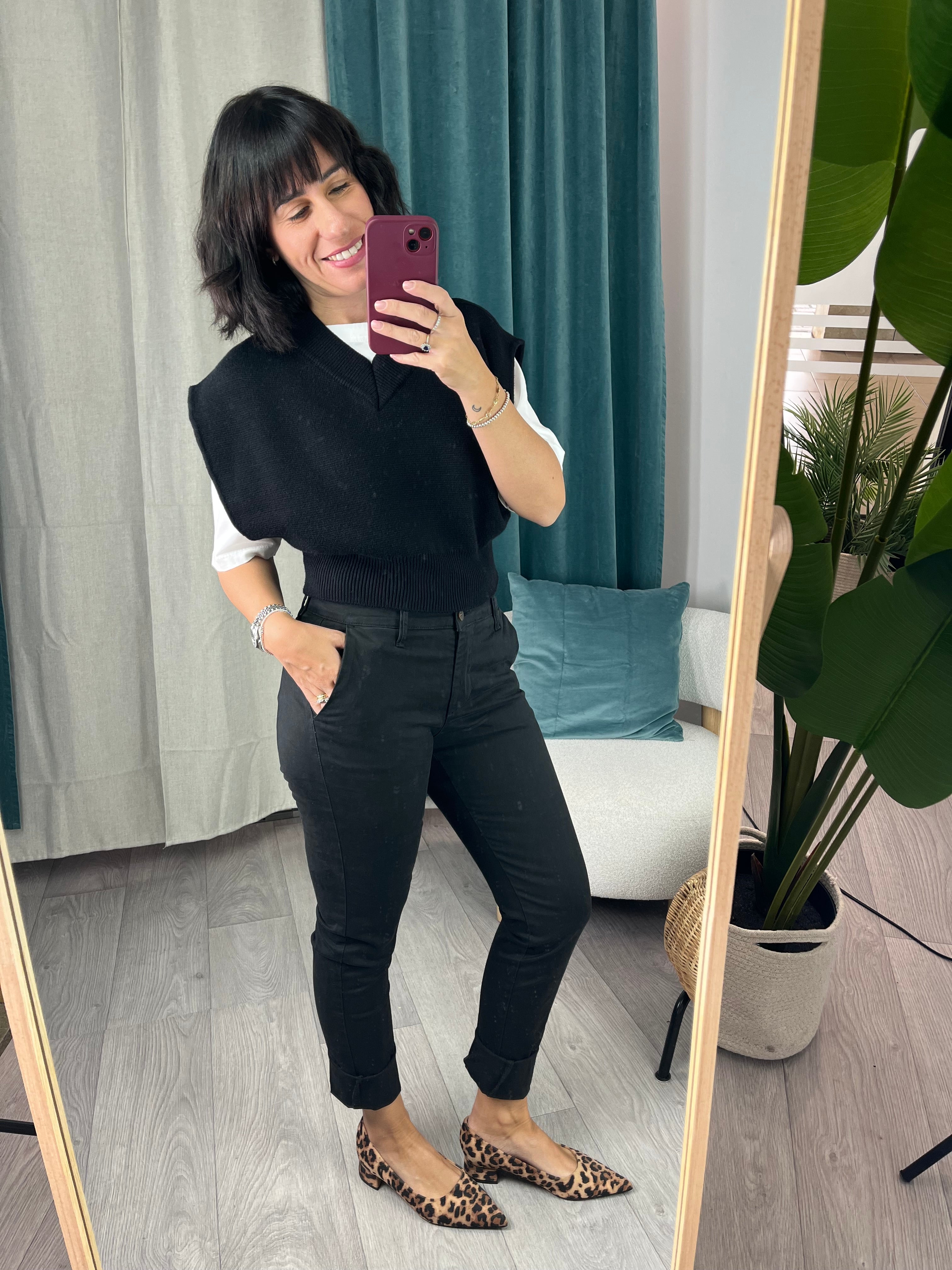 Gilet crop Nero - Vicolo