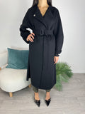Cappotto con Sciarpa Nero - Haveone