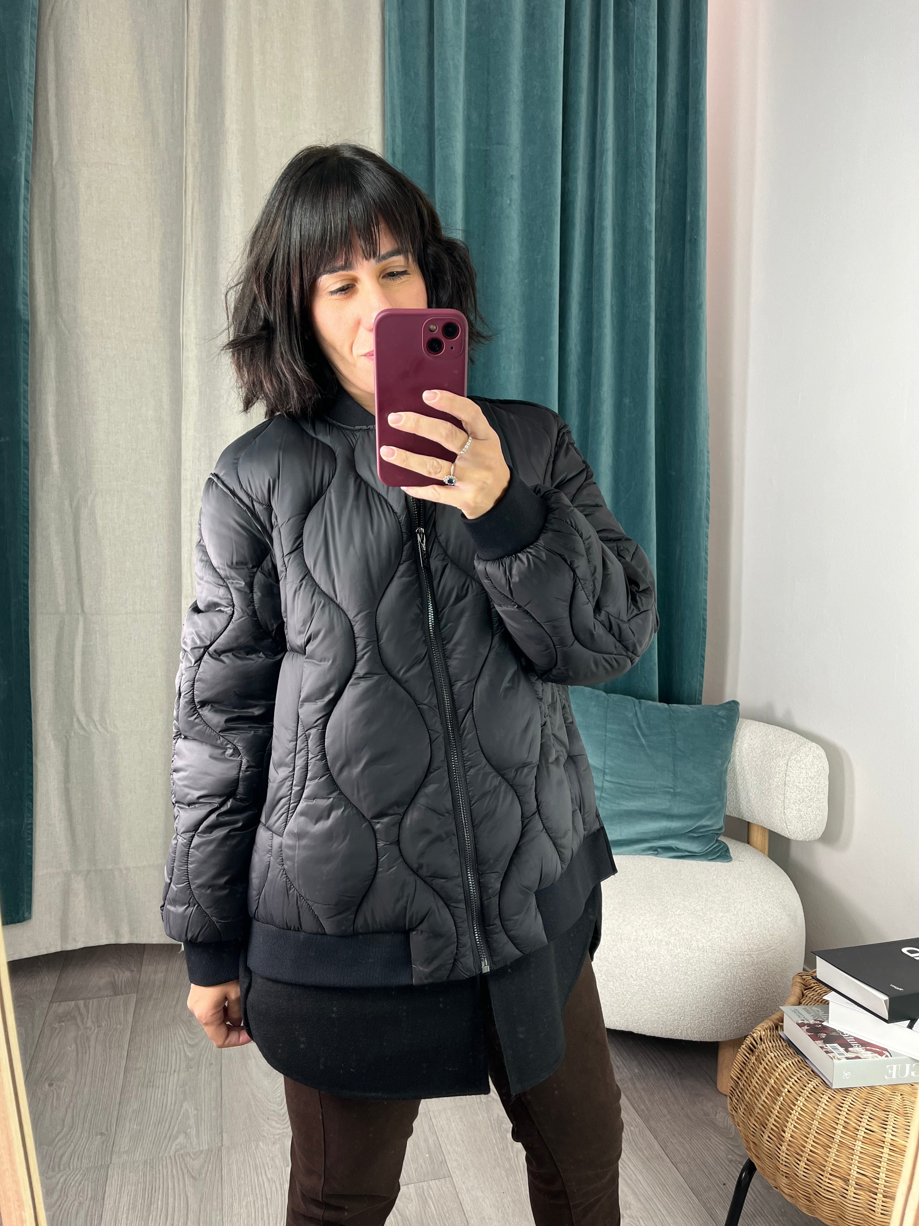 Piumino a scatola Nero - Vicolo