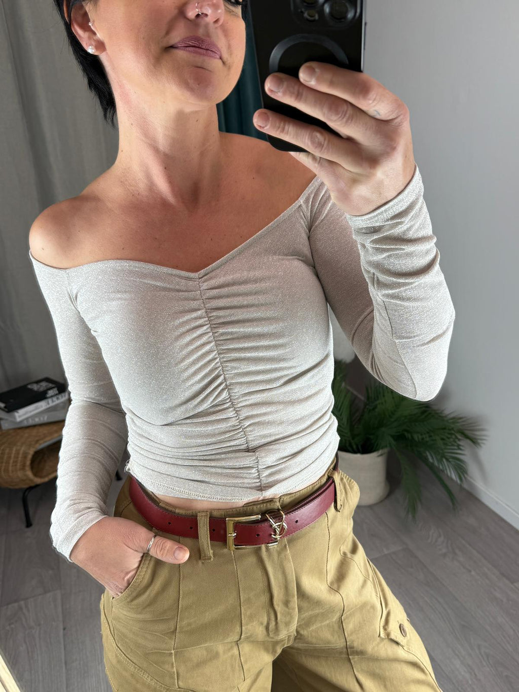 Maglia in Lurex Argento - Kontatto