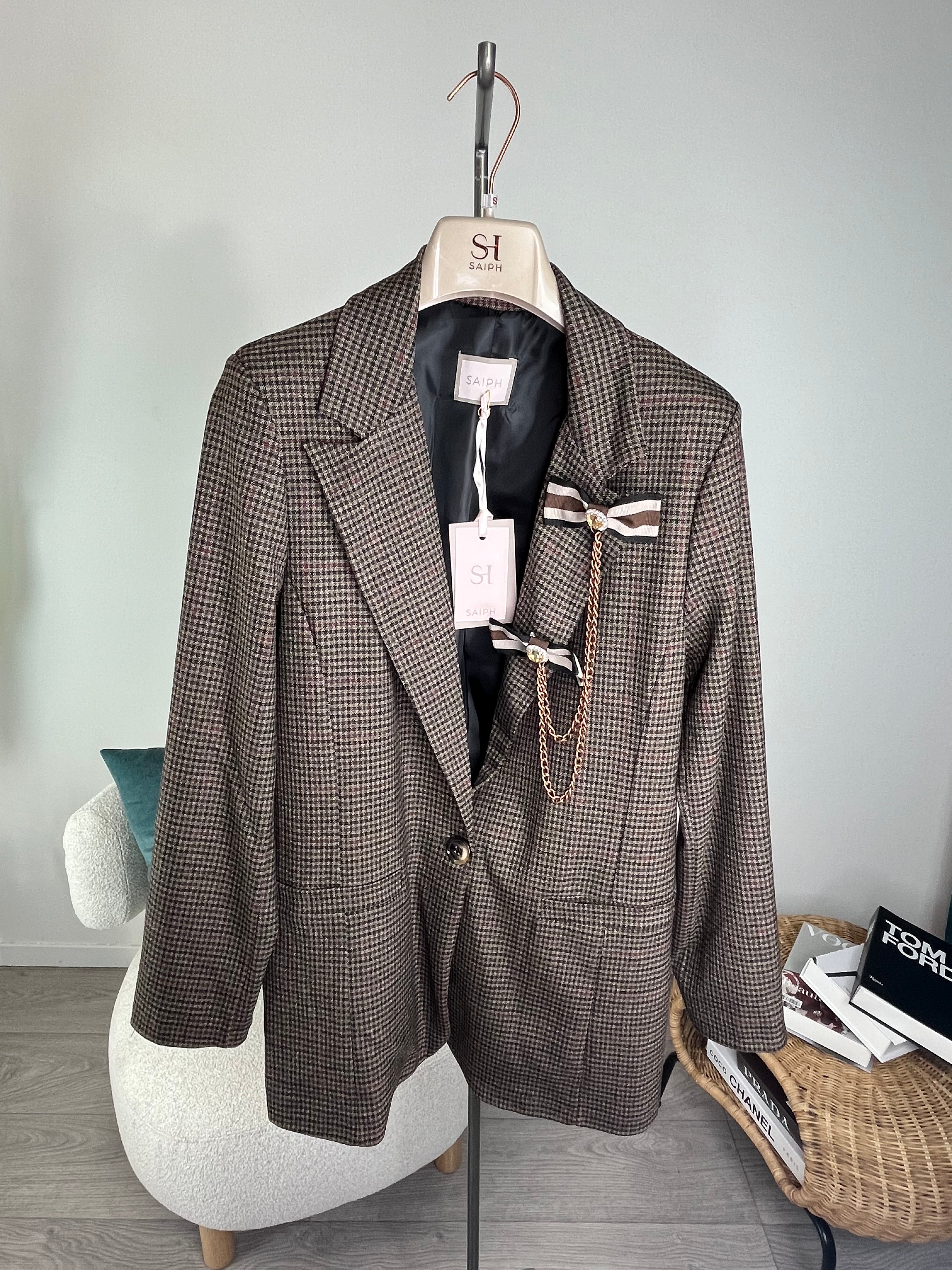 Blazer Quadri Moro - Saiph