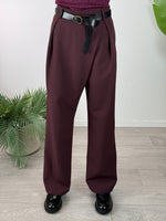 Pantaloni Bordeaux Tensione In